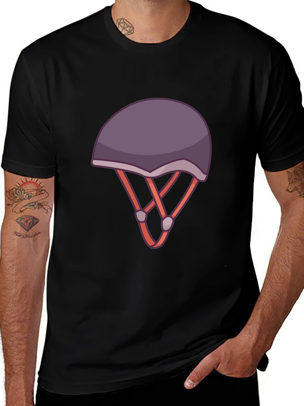 Helmet Graphic Tee - Stylish and Unique Design