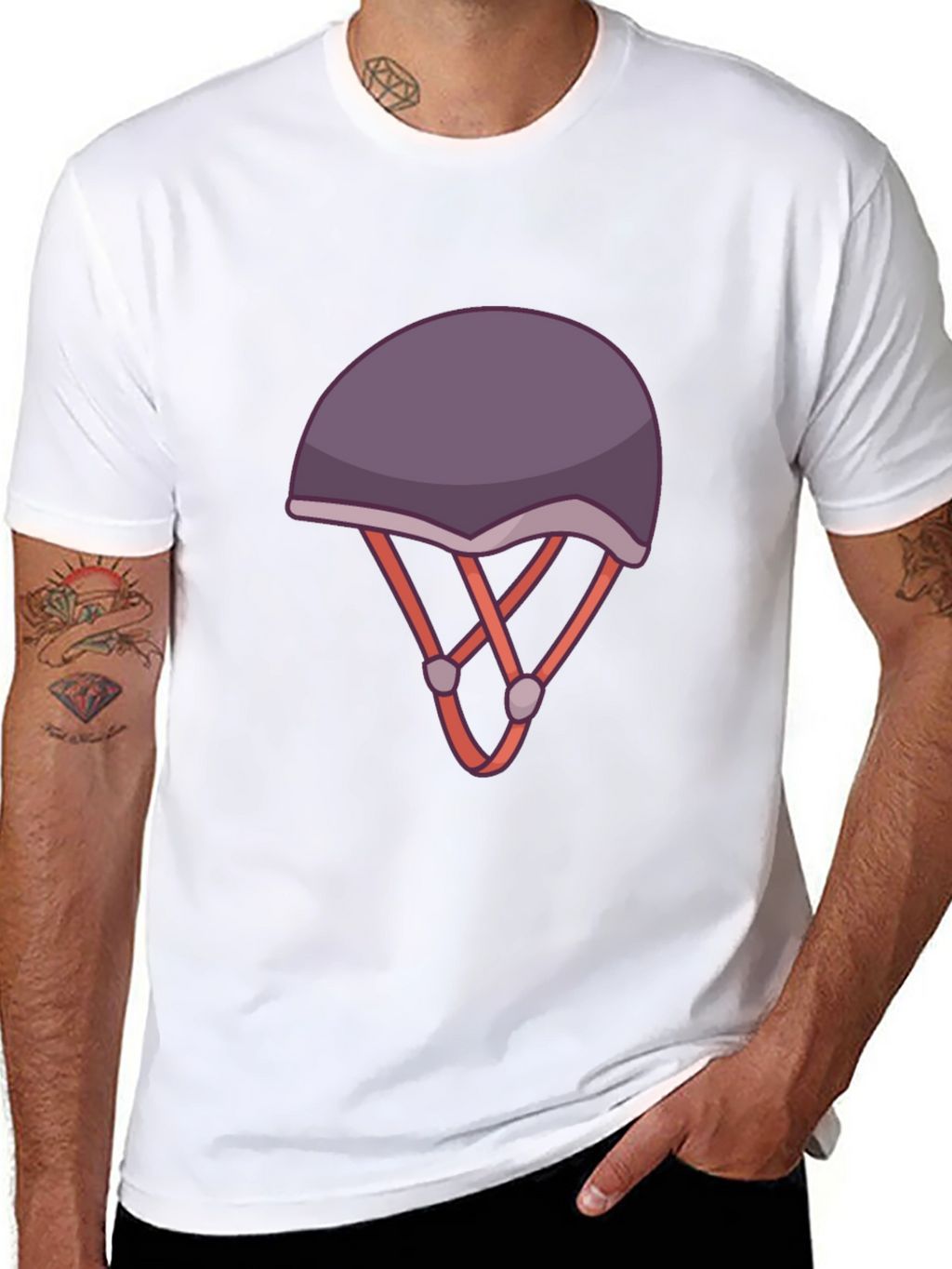 Helmet Graphic Tee - Stylish and Unique Design