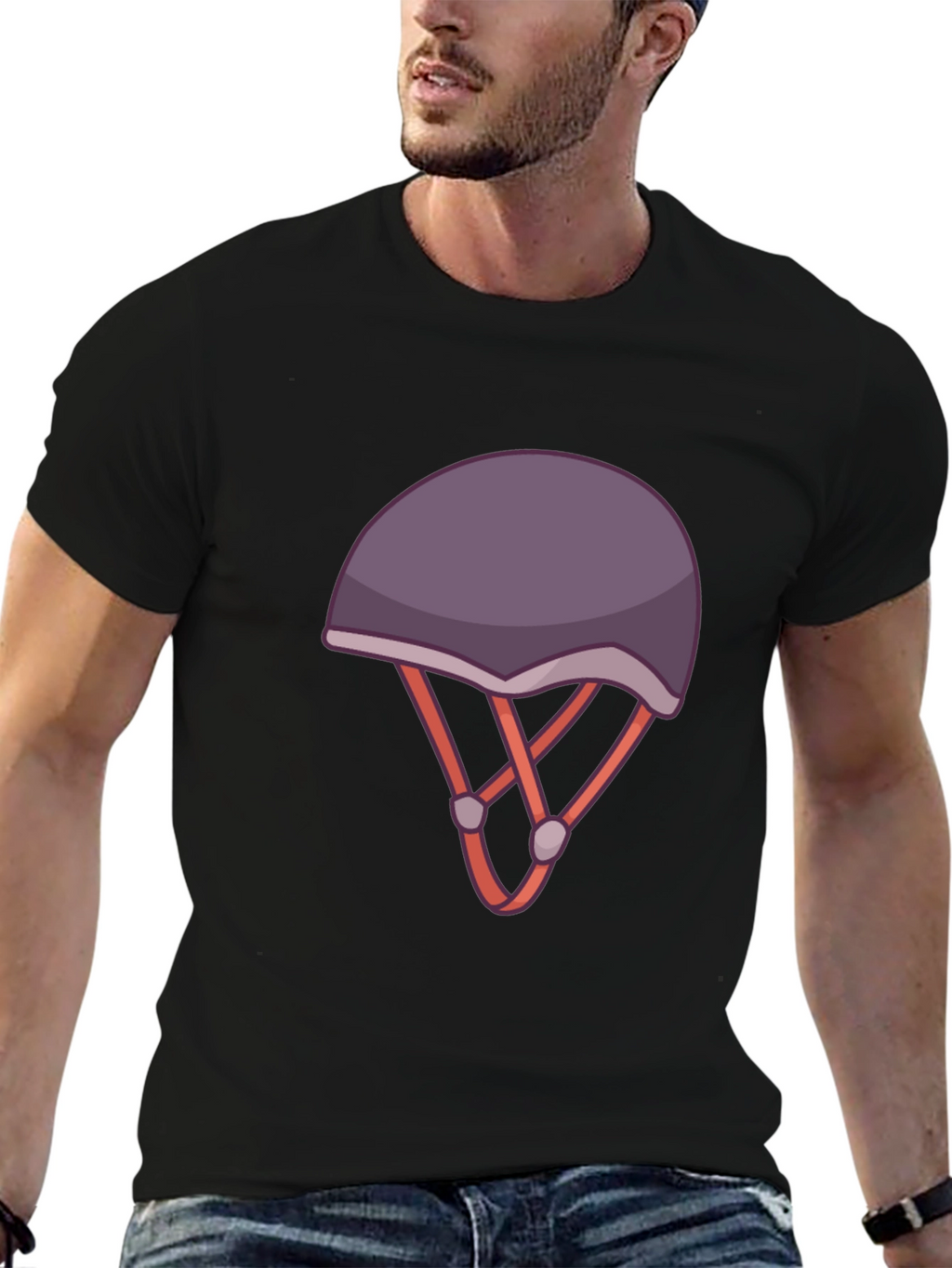 Helmet Graphic Tee - Stylish and Unique Design