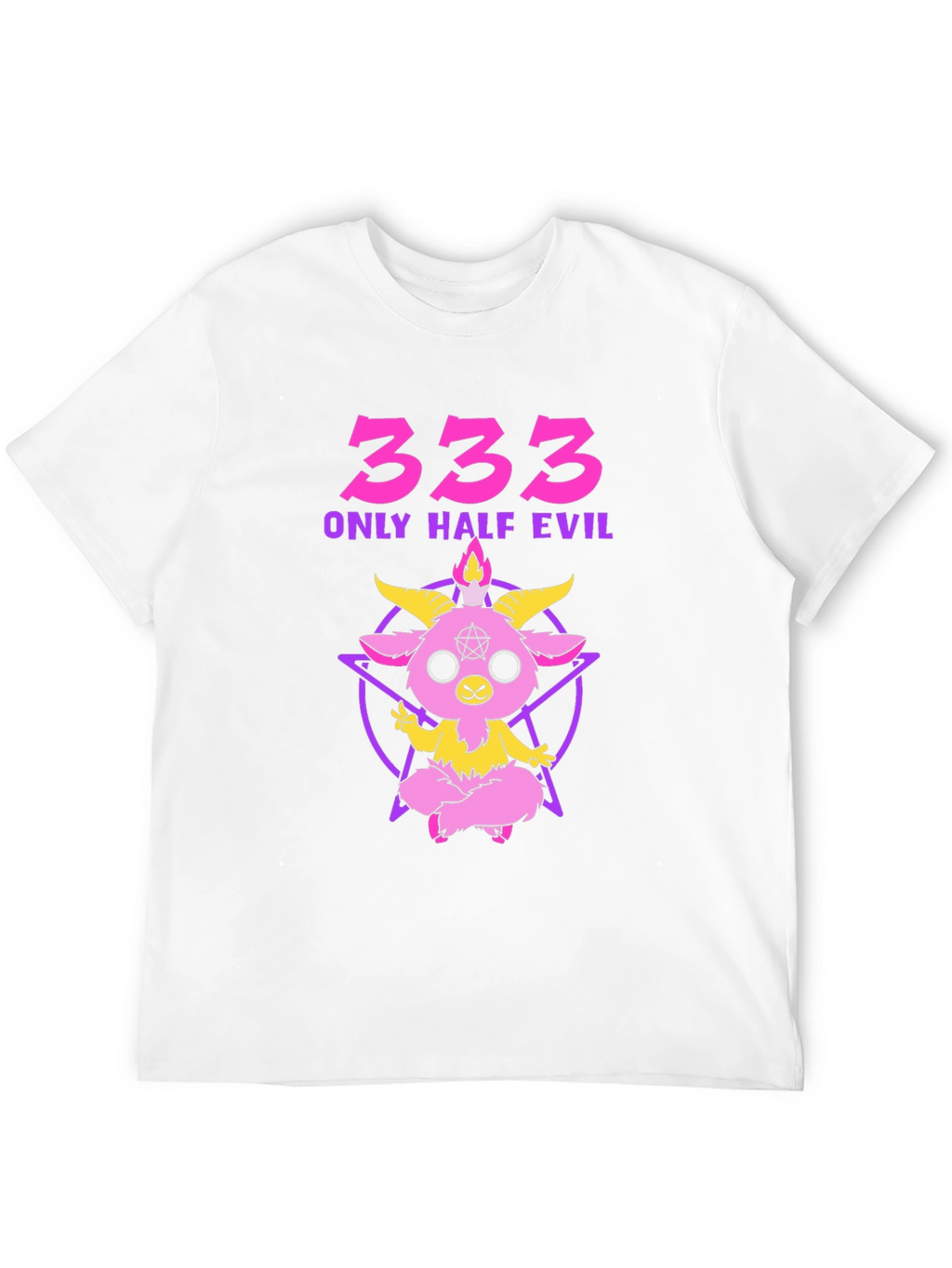 333 Only Half Evil Graphic T-Shirt