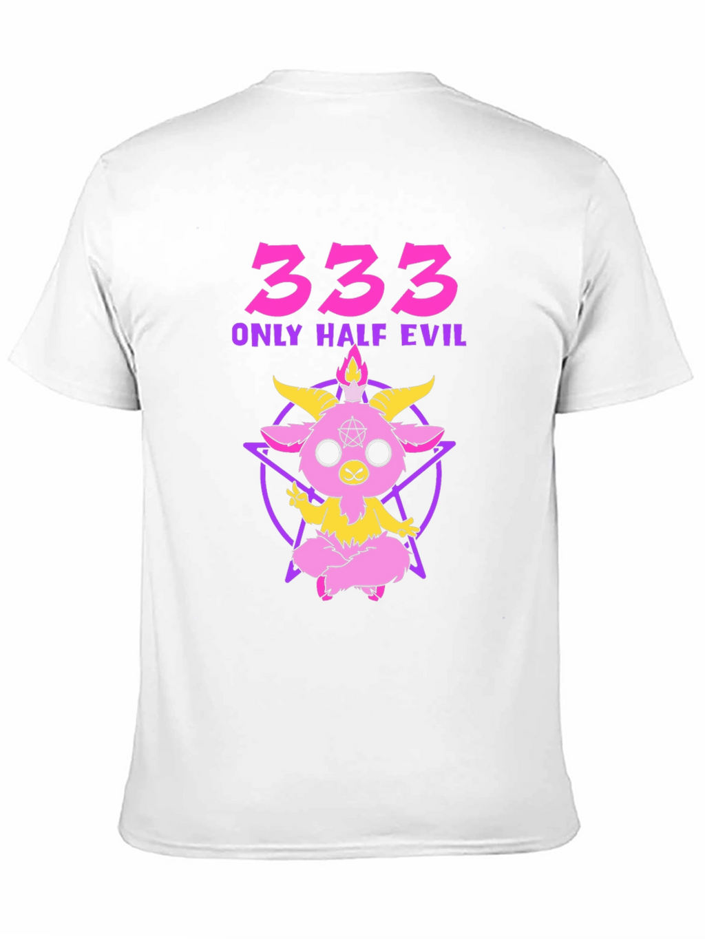333 Only Half Evil Graphic T-Shirt