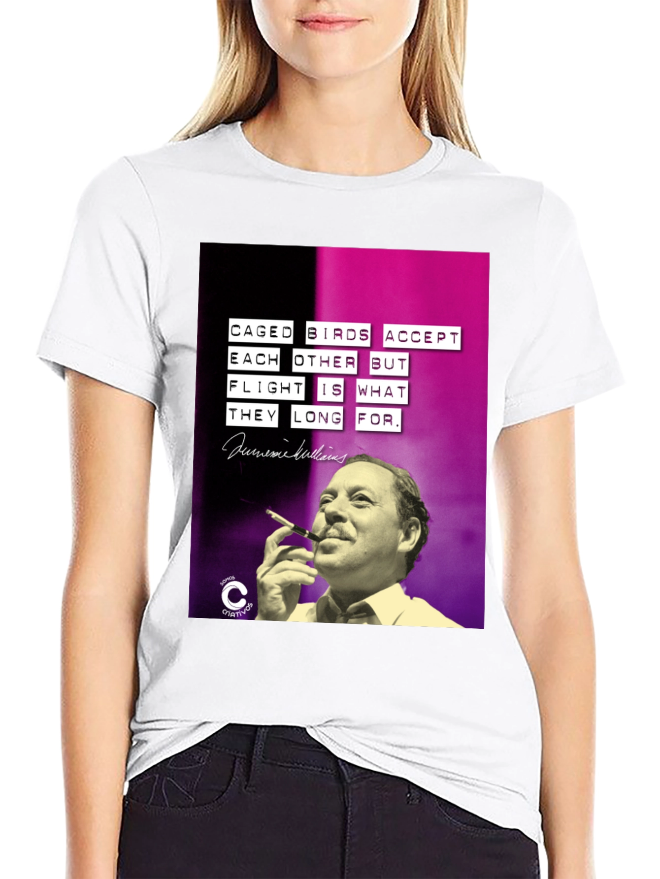 Caged Birds T-Shirt - Jaime Sabines Quote Tee