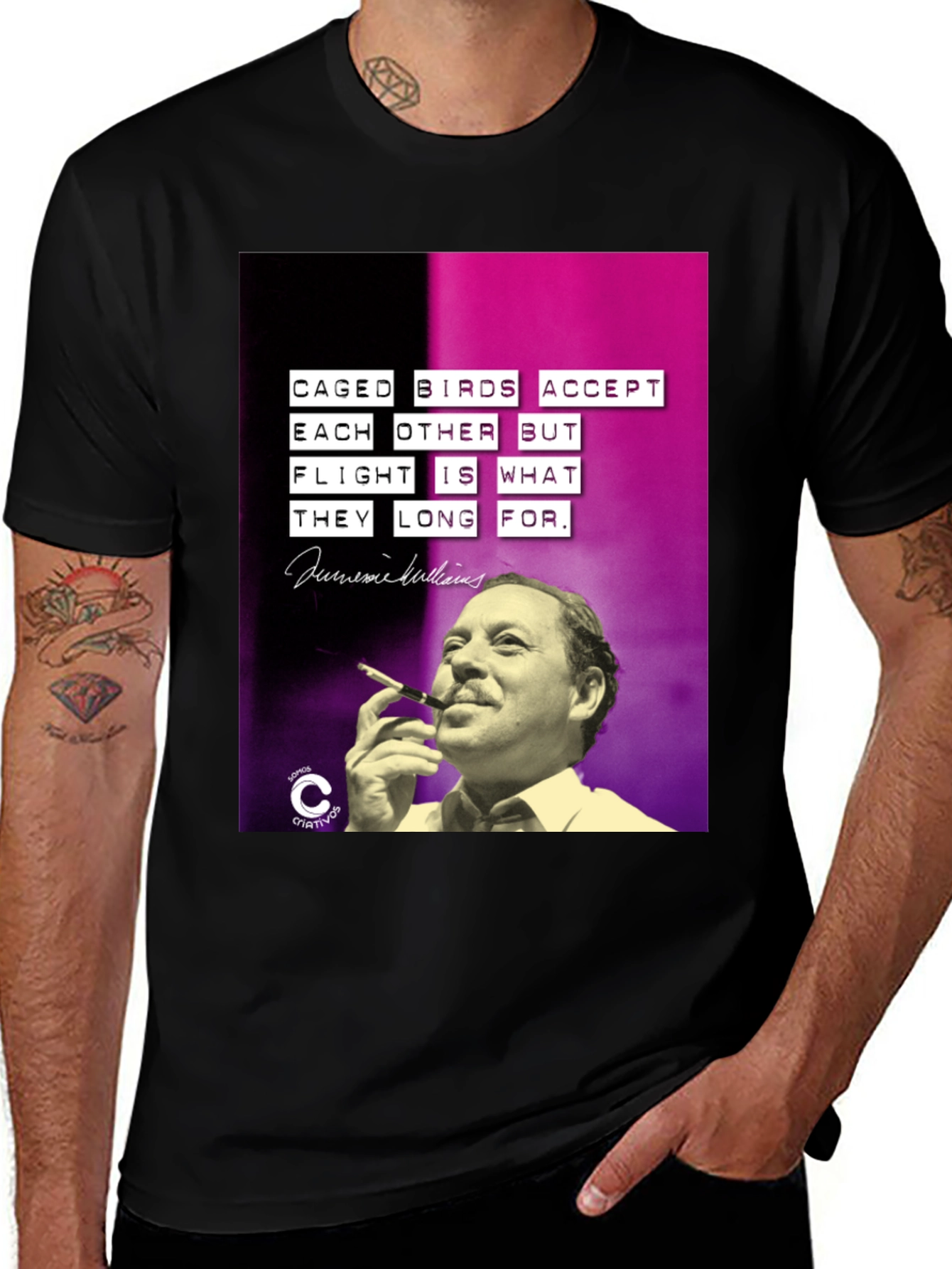 Caged Birds T-Shirt - Jaime Sabines Quote Tee