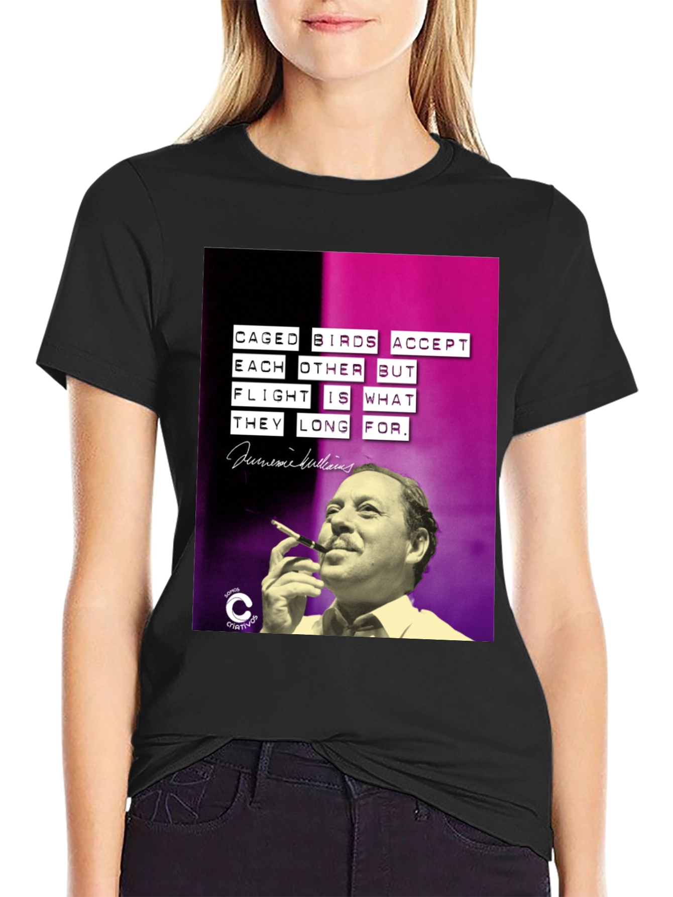 Caged Birds T-Shirt - Jaime Sabines Quote Tee