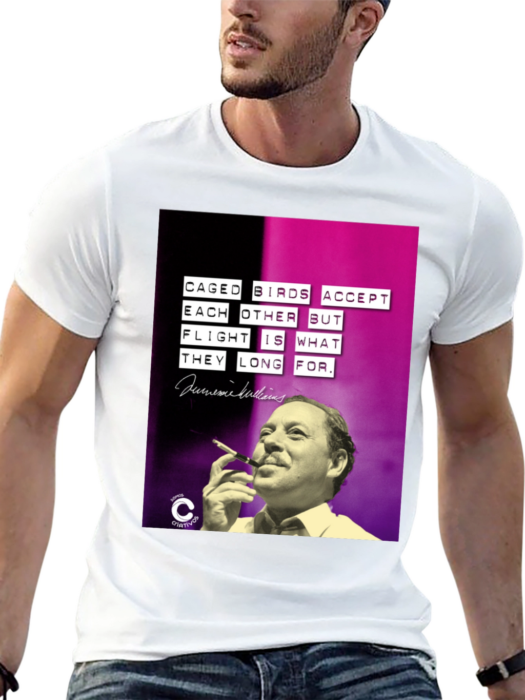 Caged Birds T-Shirt - Jaime Sabines Quote Tee