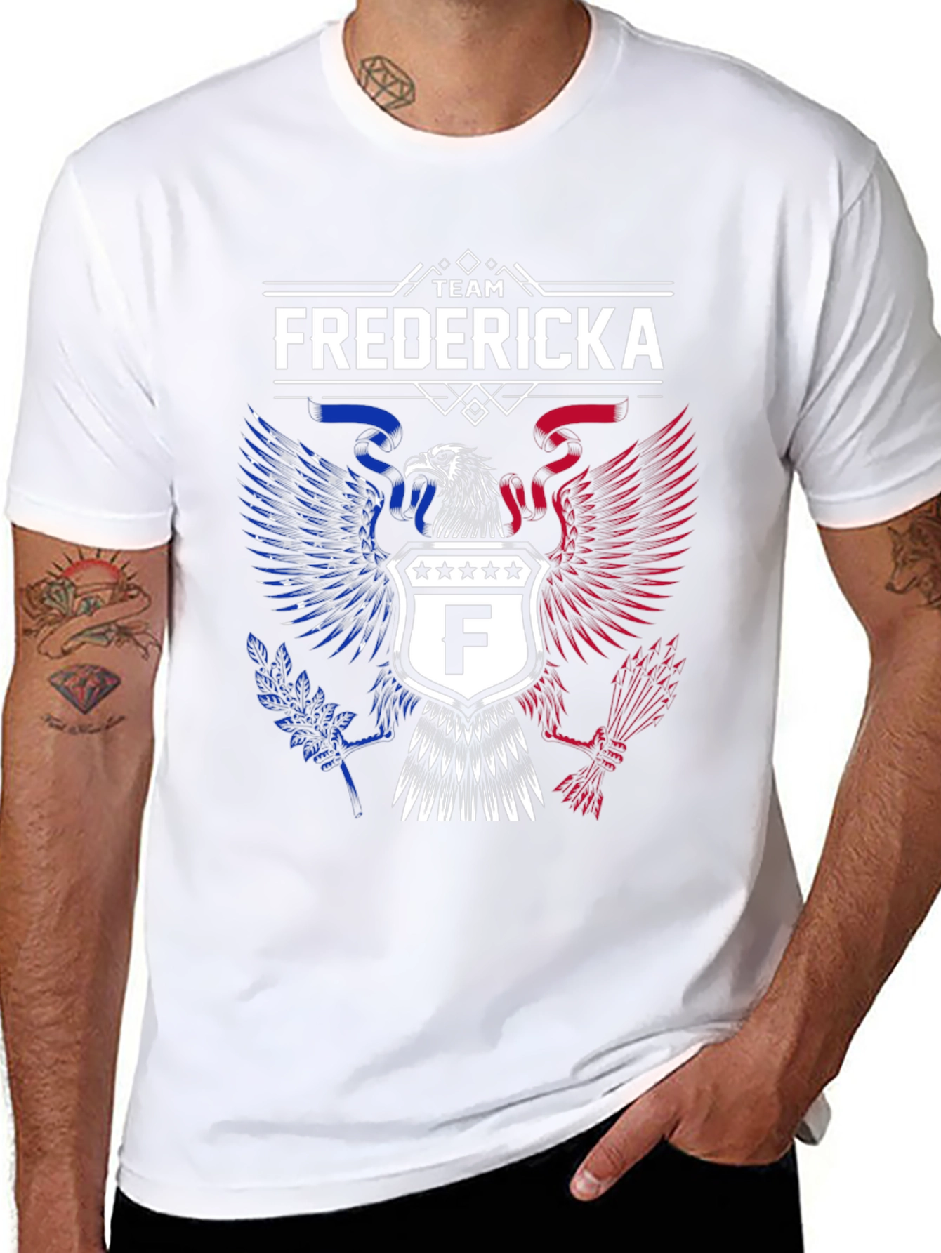 Team Fredericka Patriotic Eagle Crest T-Shirt