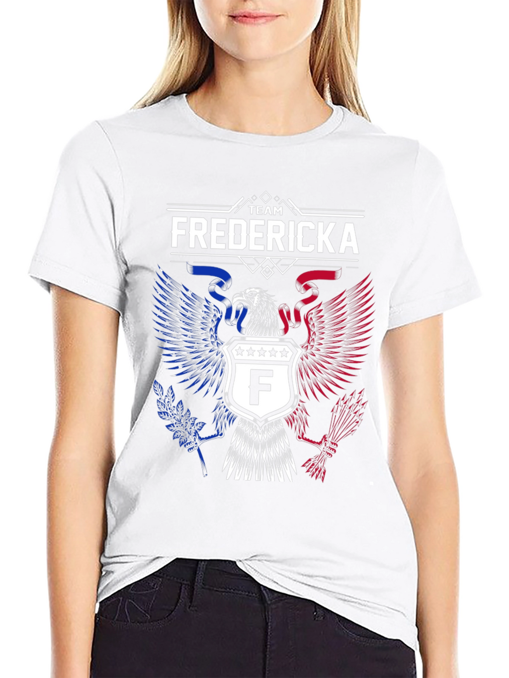 Team Fredericka Patriotic Eagle Crest T-Shirt