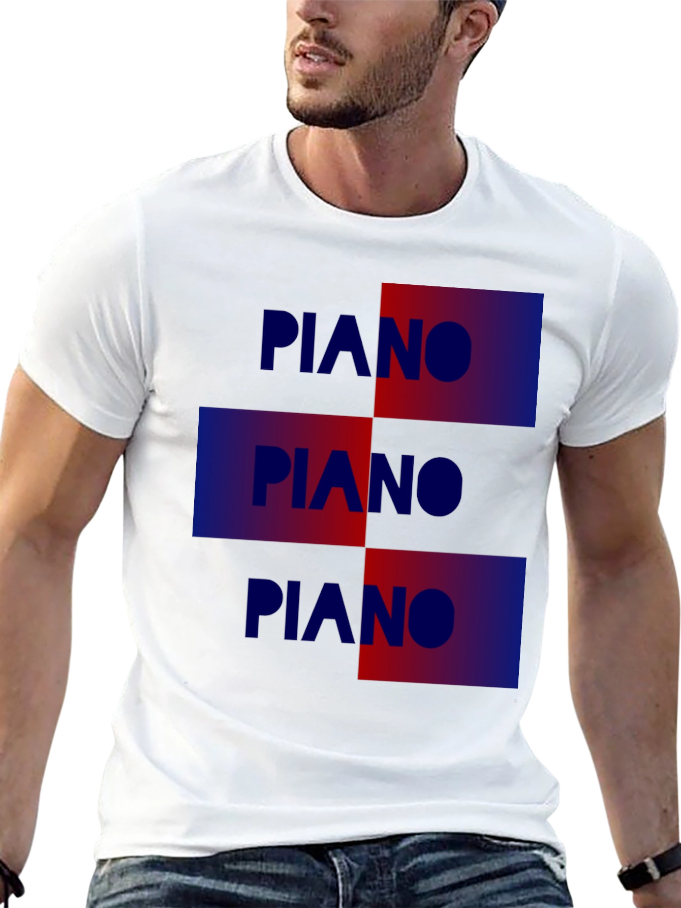 Piano Graphic Tee - Cool Music Lover T-Shirt