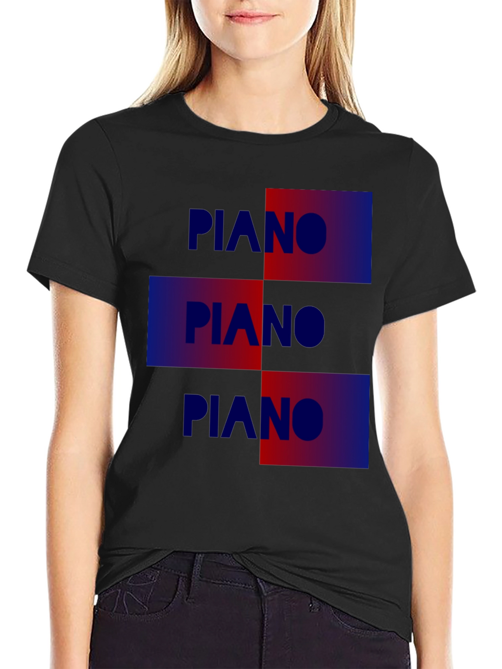 Piano Graphic Tee - Cool Music Lover T-Shirt