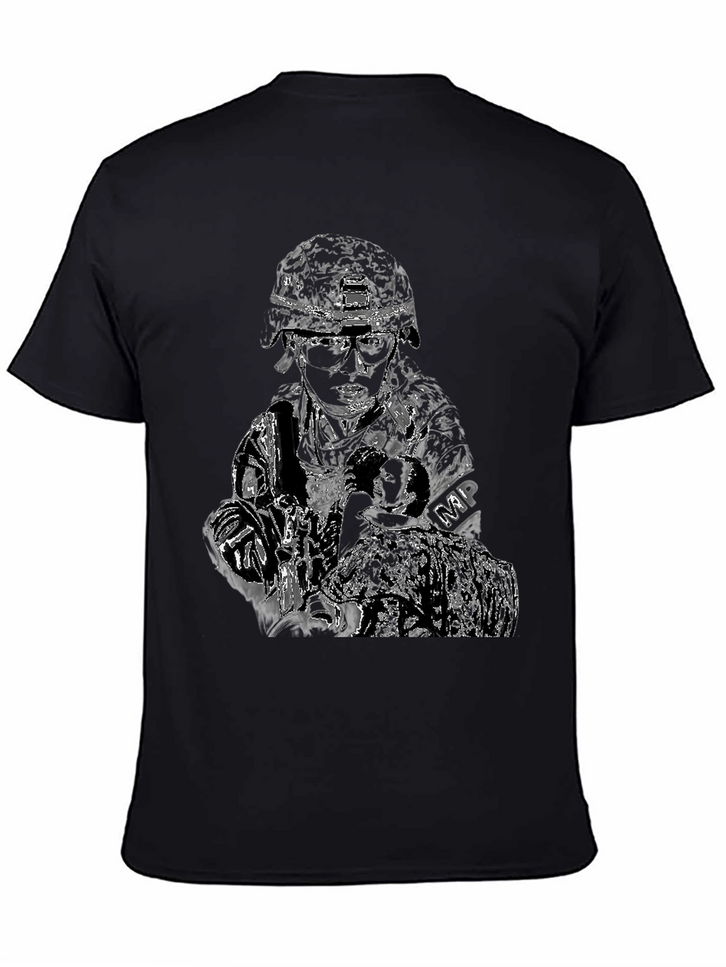 Military Police Graphic T-Shirt - Black