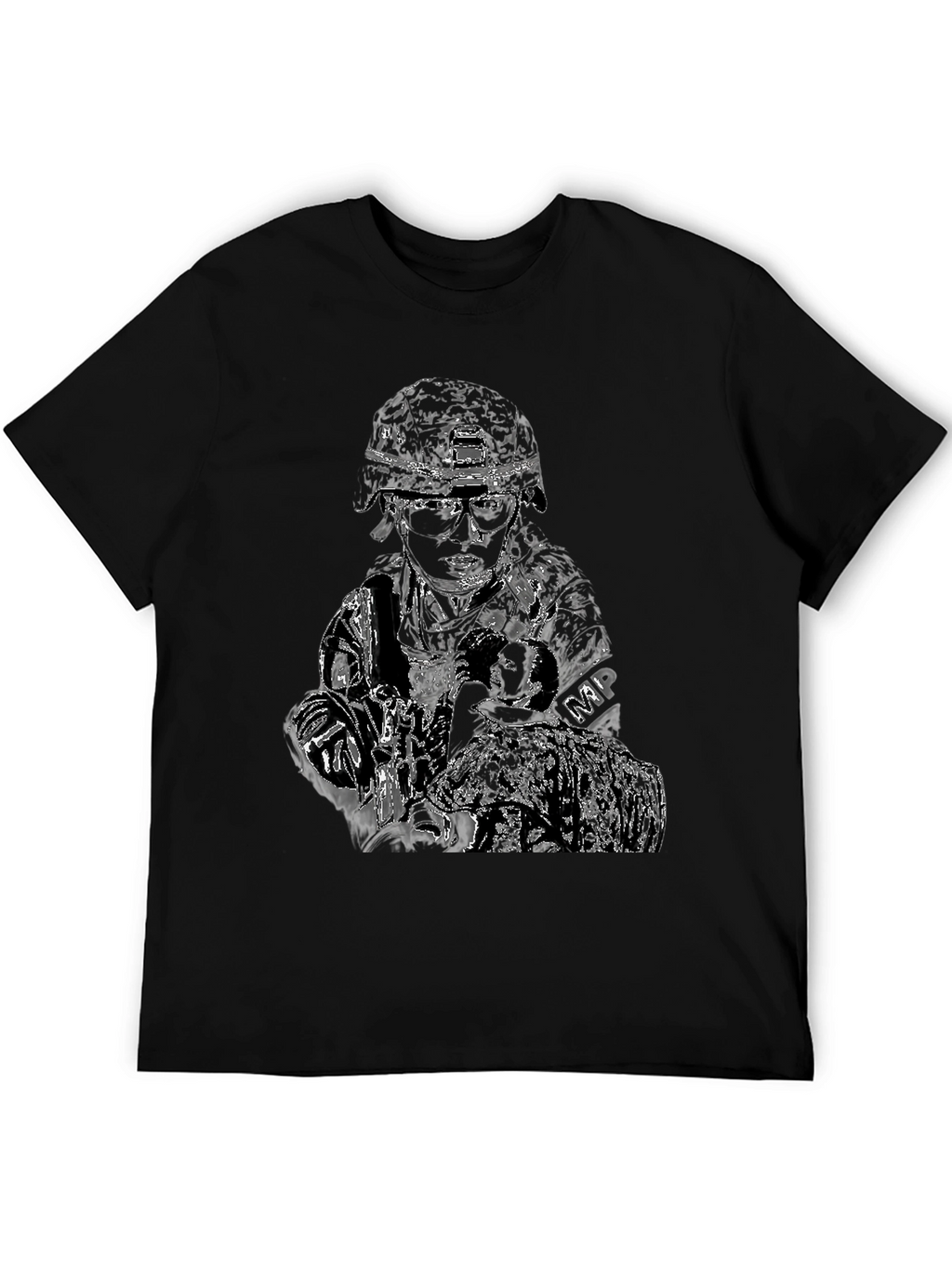 Military Police Graphic T-Shirt - Black