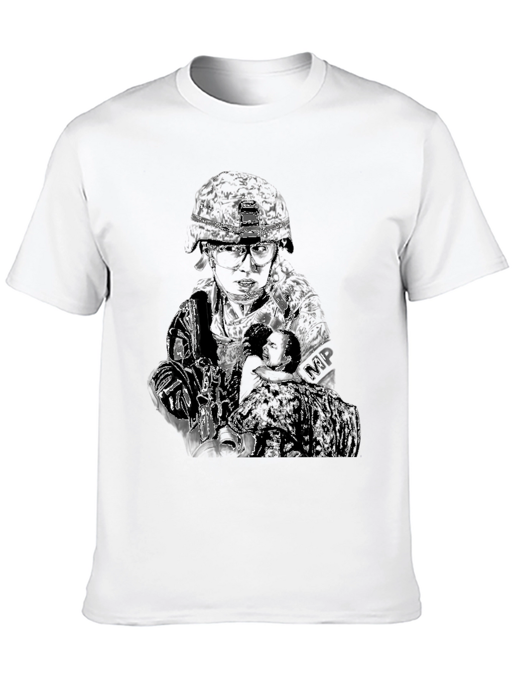 Military Police Graphic T-Shirt - Black