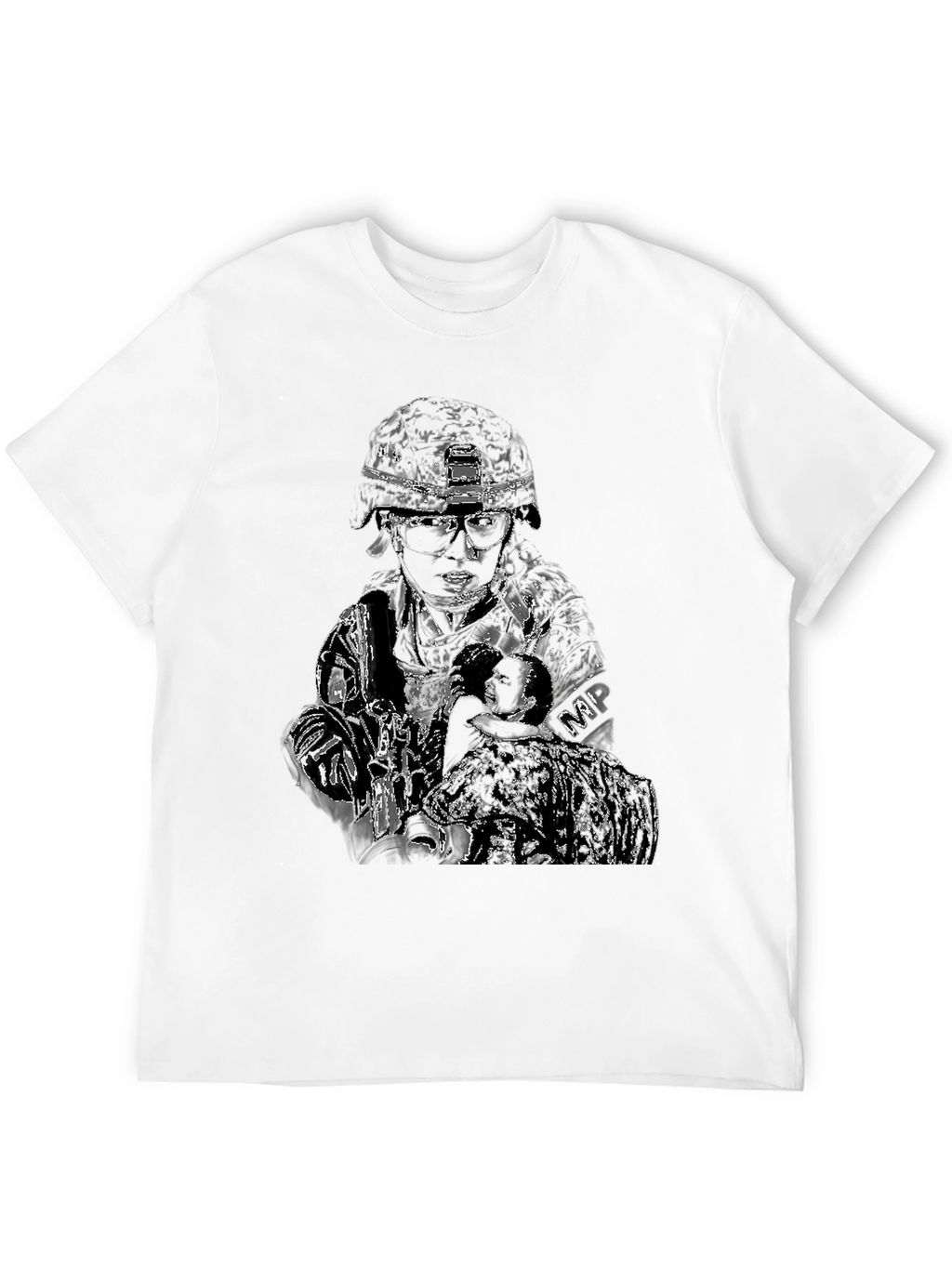 Military Police Graphic T-Shirt - Black