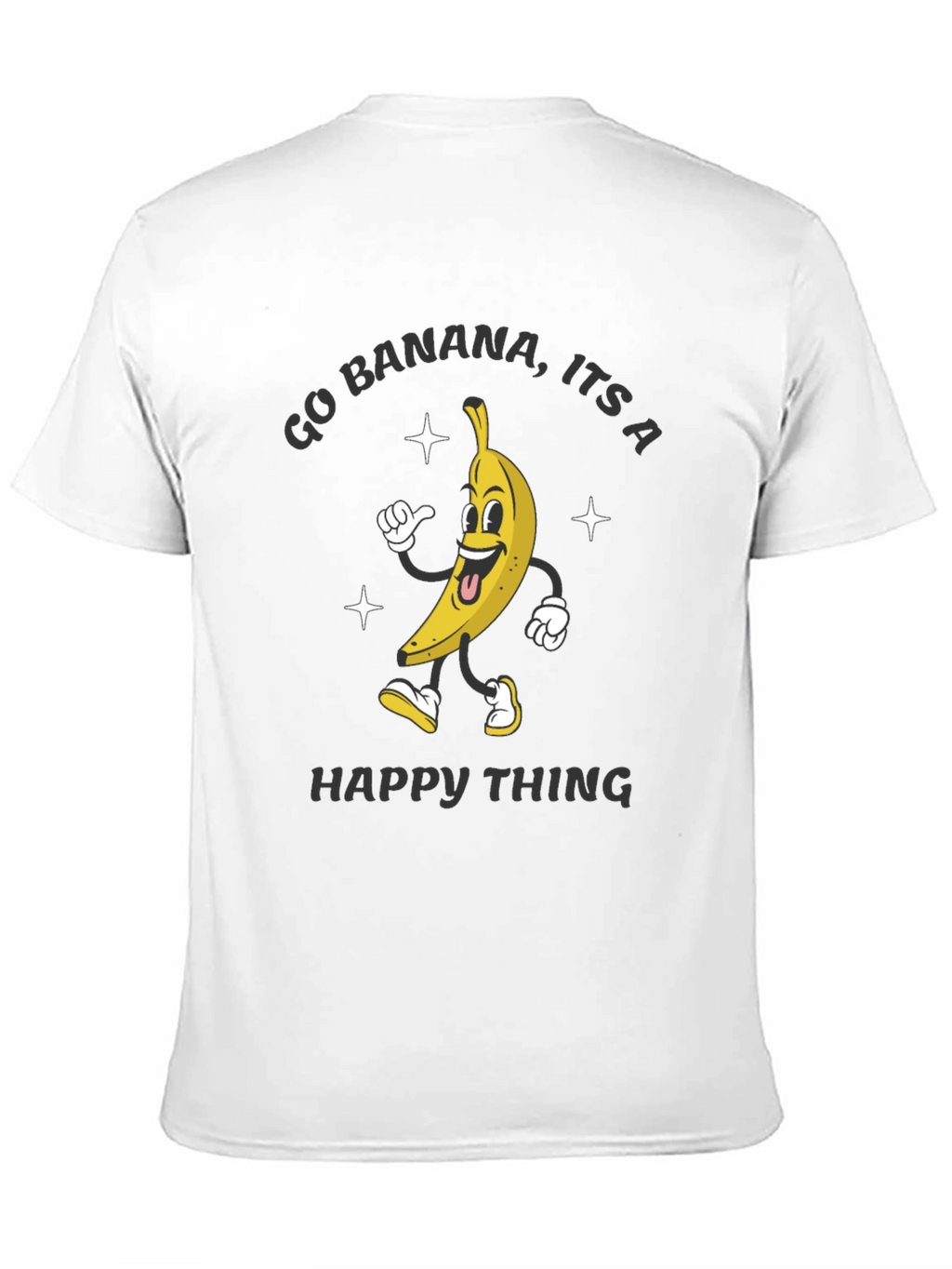 Go Banana Happy Thing Black T-Shirt