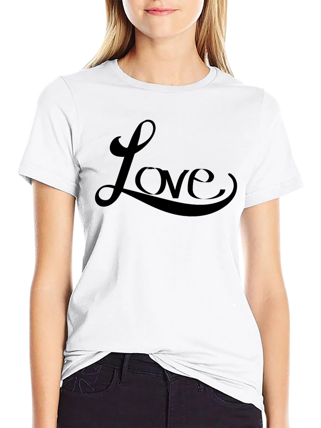 Love Graphic Tee - Stylish Black T-Shirt