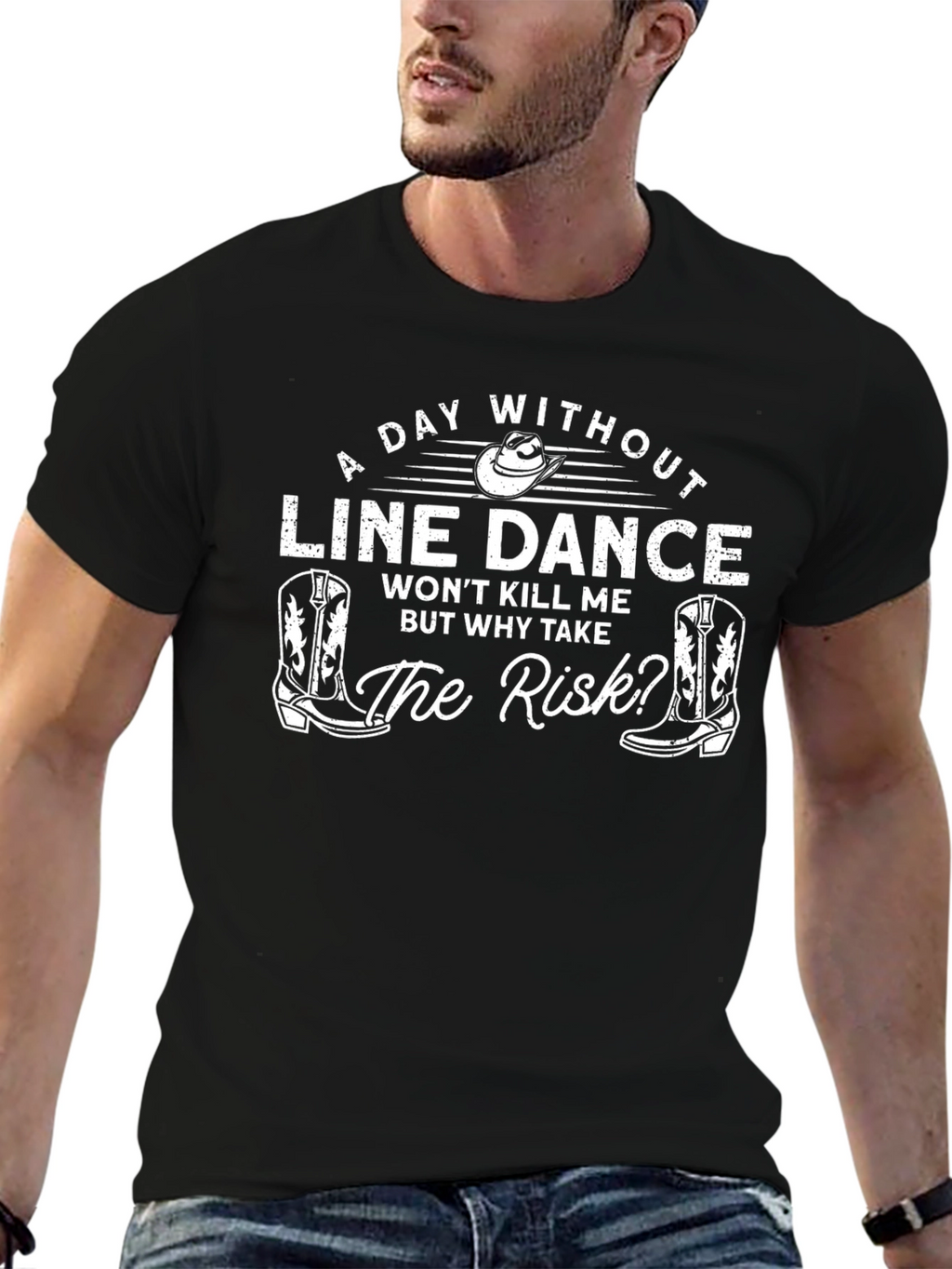 Line Dance T-Shirt - Why Take The Risk Tee