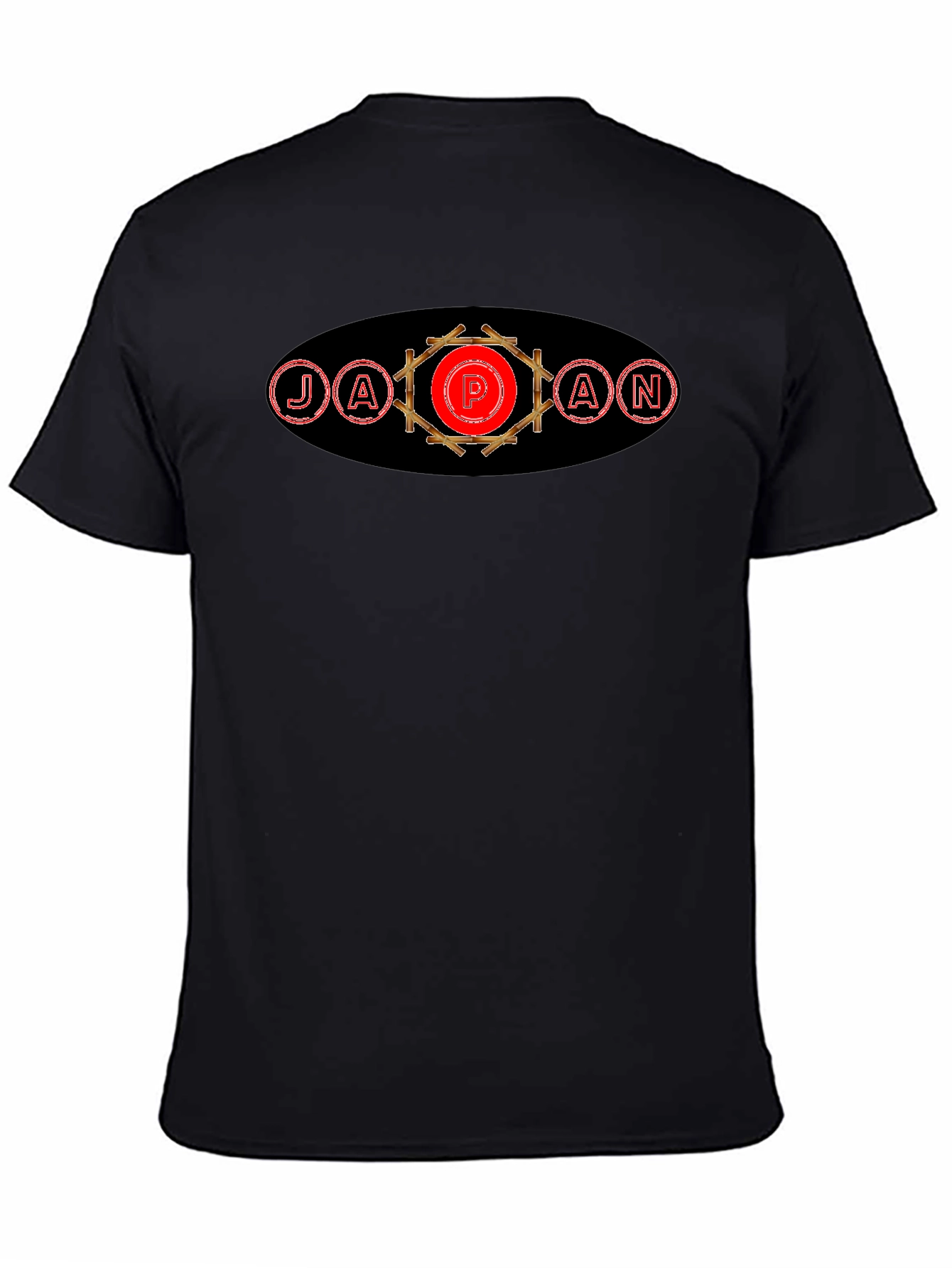 Japan Design Black T-Shirt
