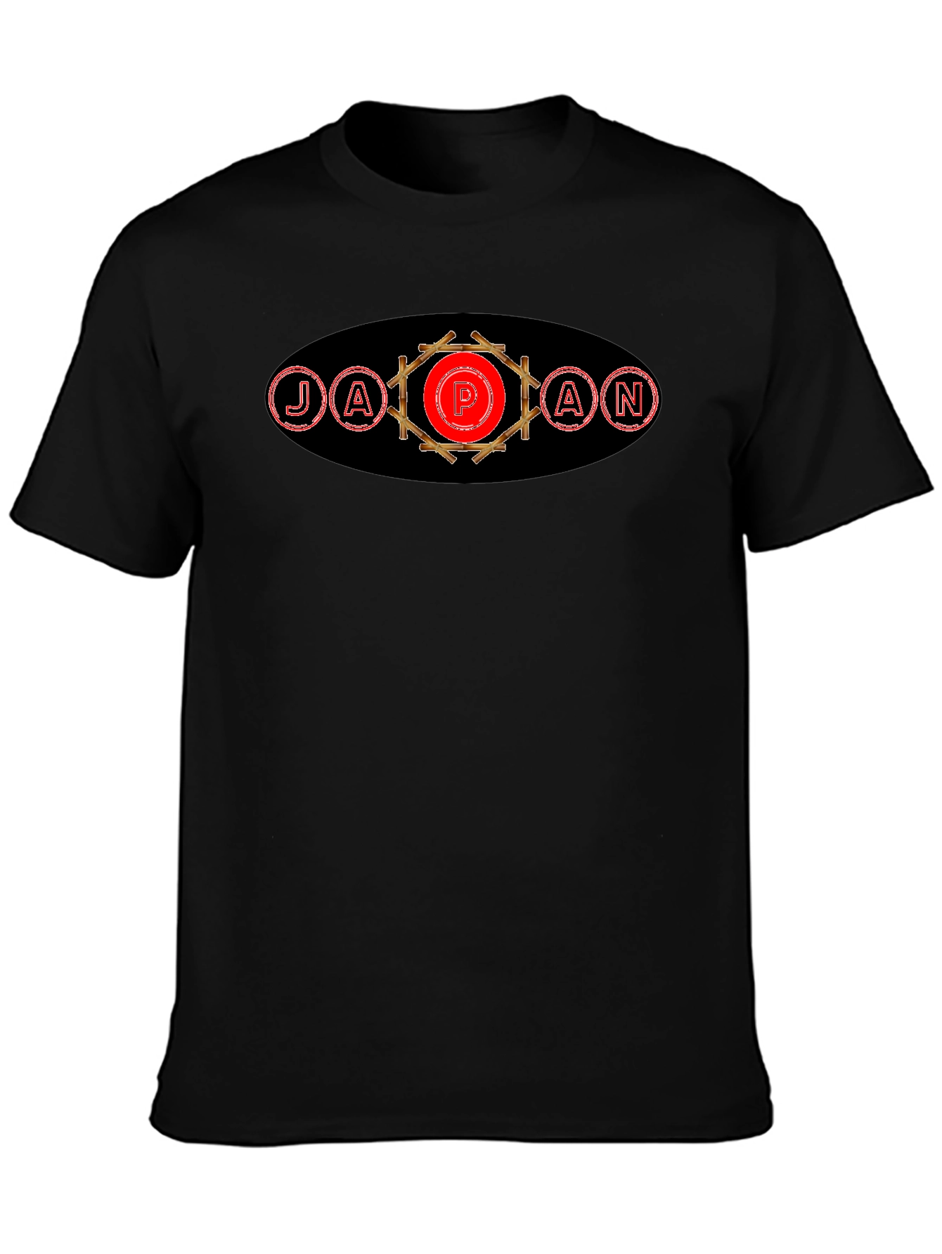 Japan Design Black T-Shirt