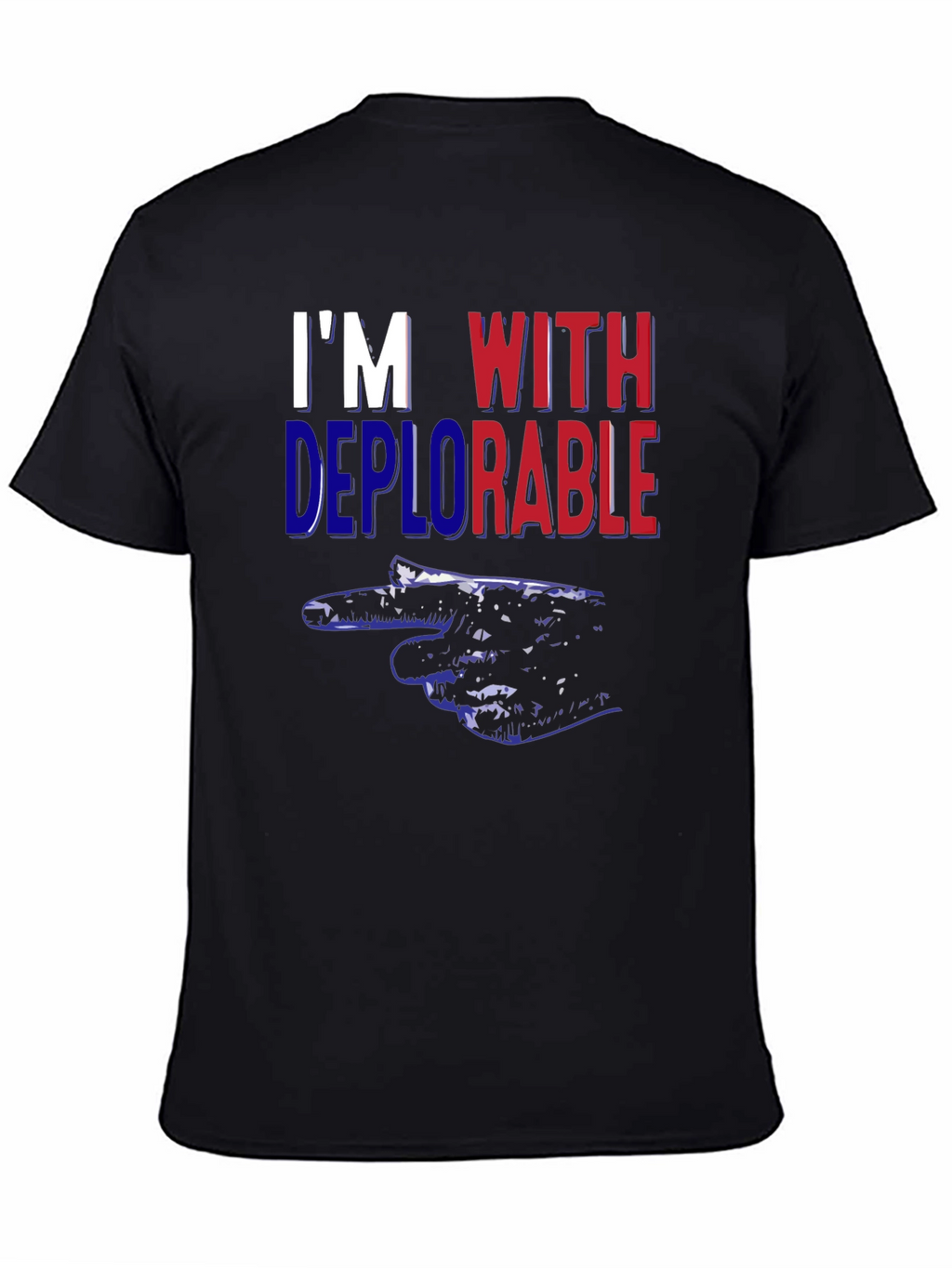 Im With Deplorable Pointing Hand Political T-Shirt