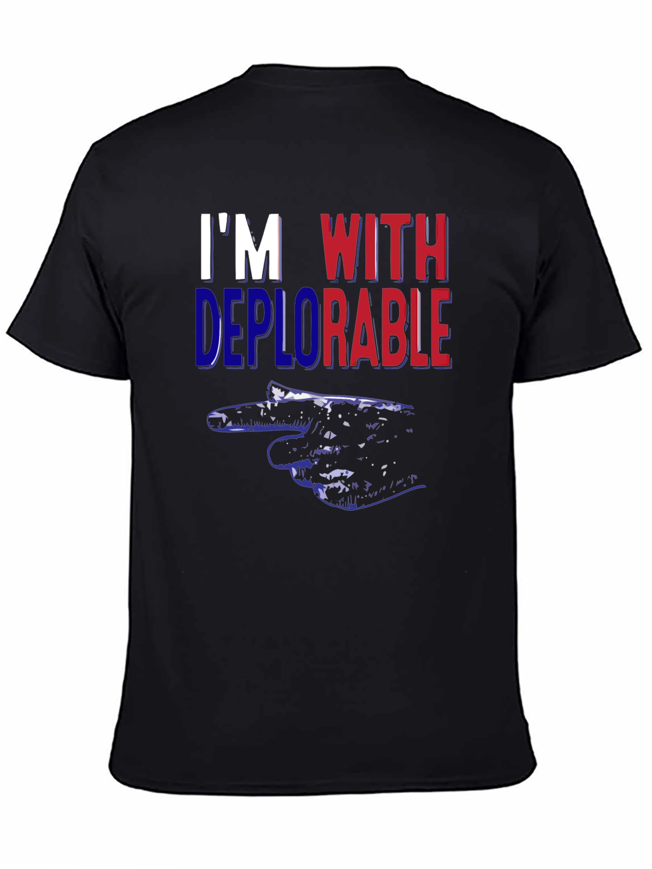 Im With Deplorable Pointing Hand Political T-Shirt