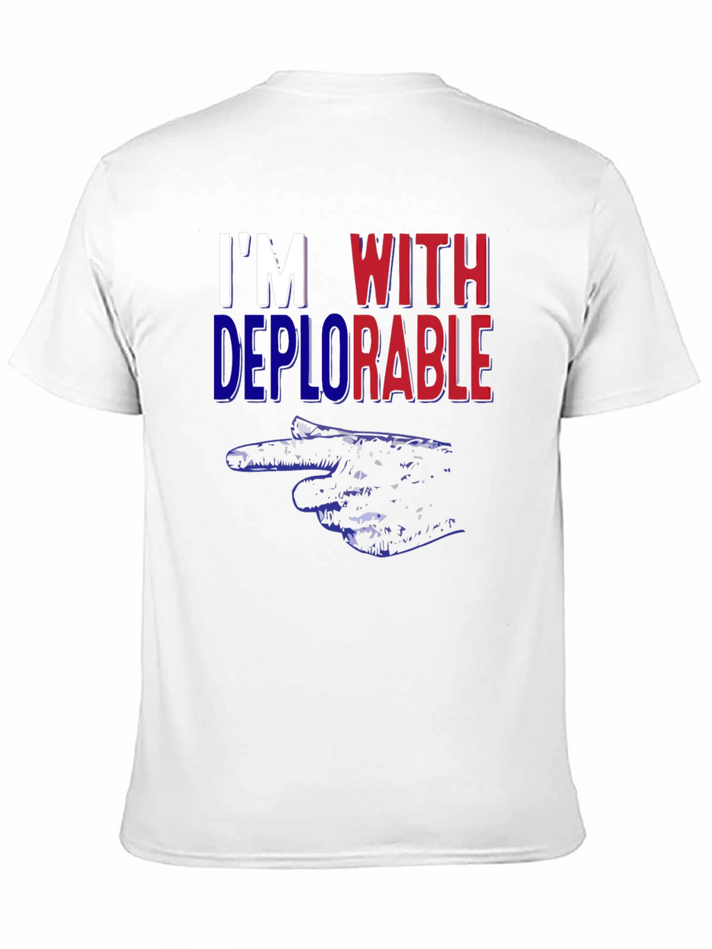 Im With Deplorable Pointing Hand Political T-Shirt