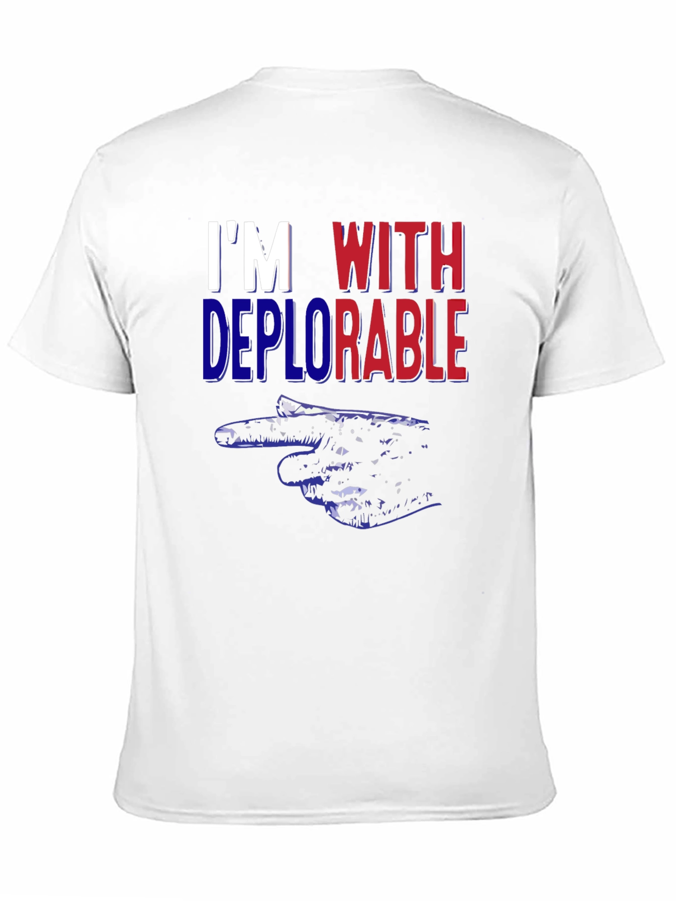 Im With Deplorable Pointing Hand Political T-Shirt
