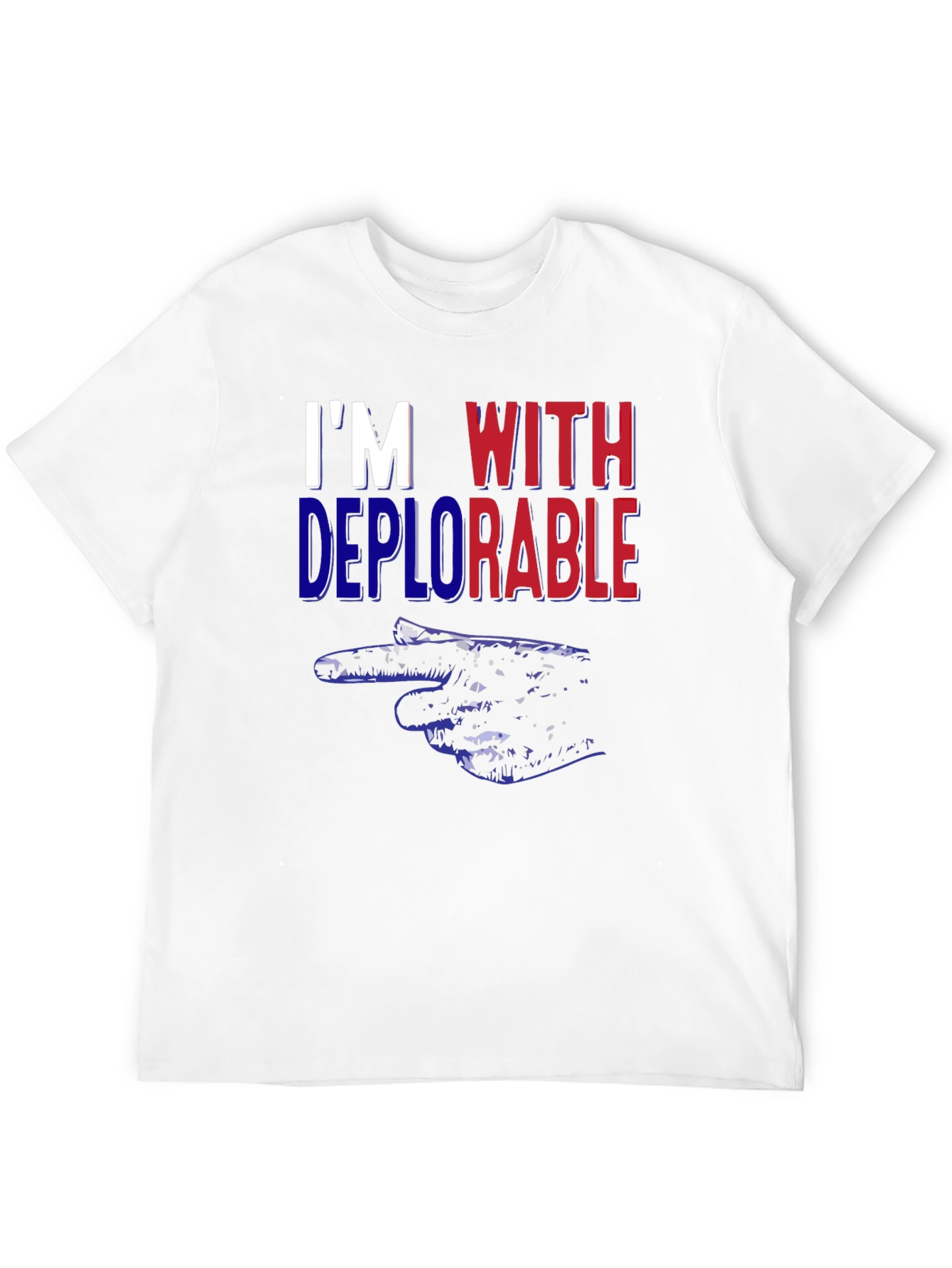 Im With Deplorable Pointing Hand Political T-Shirt