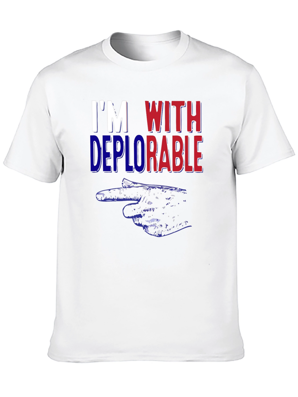 Im With Deplorable Pointing Hand Political T-Shirt
