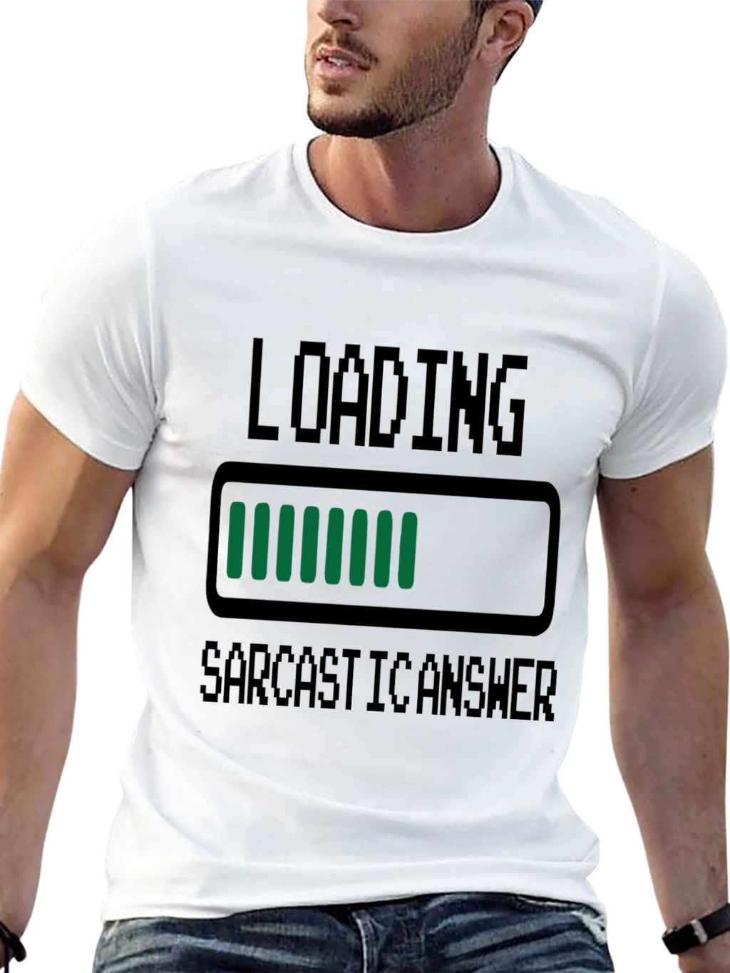 Sarcastic Answer Loading Funny T-Shirt