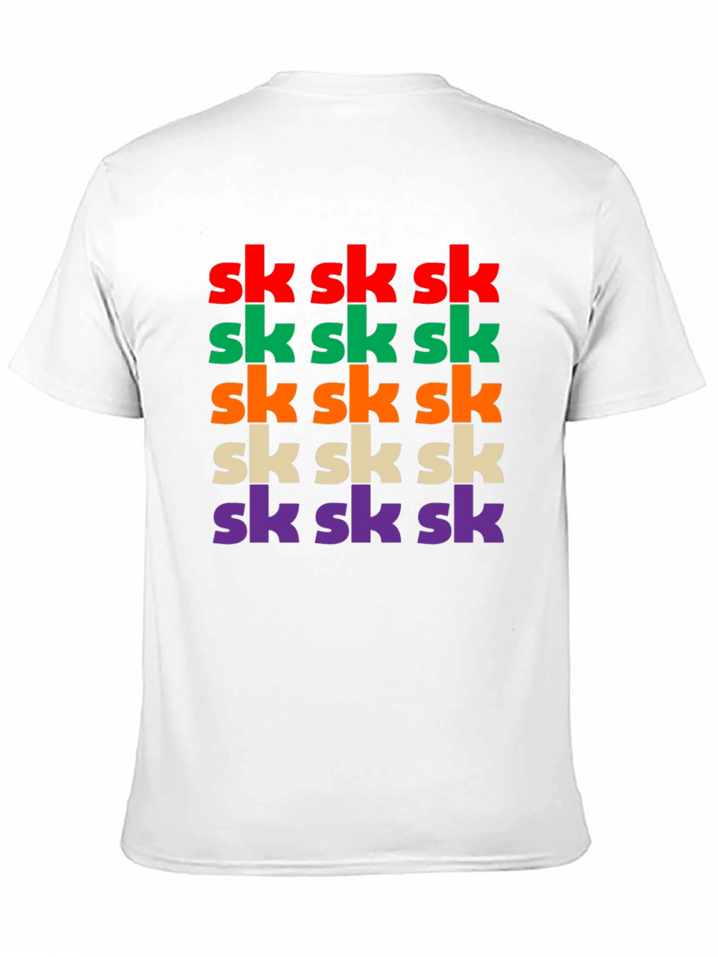 Vibrant SK Pattern Graphic T-Shirt