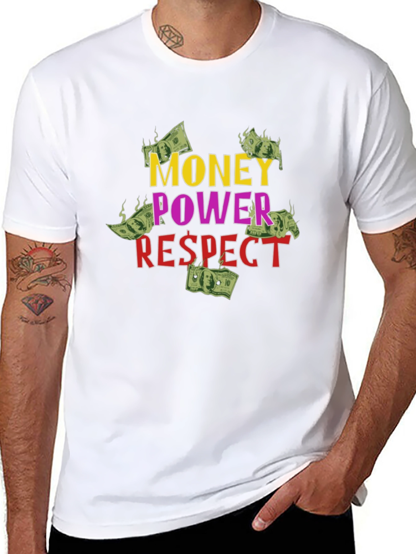 Money Power Respect Graphic T-Shirt