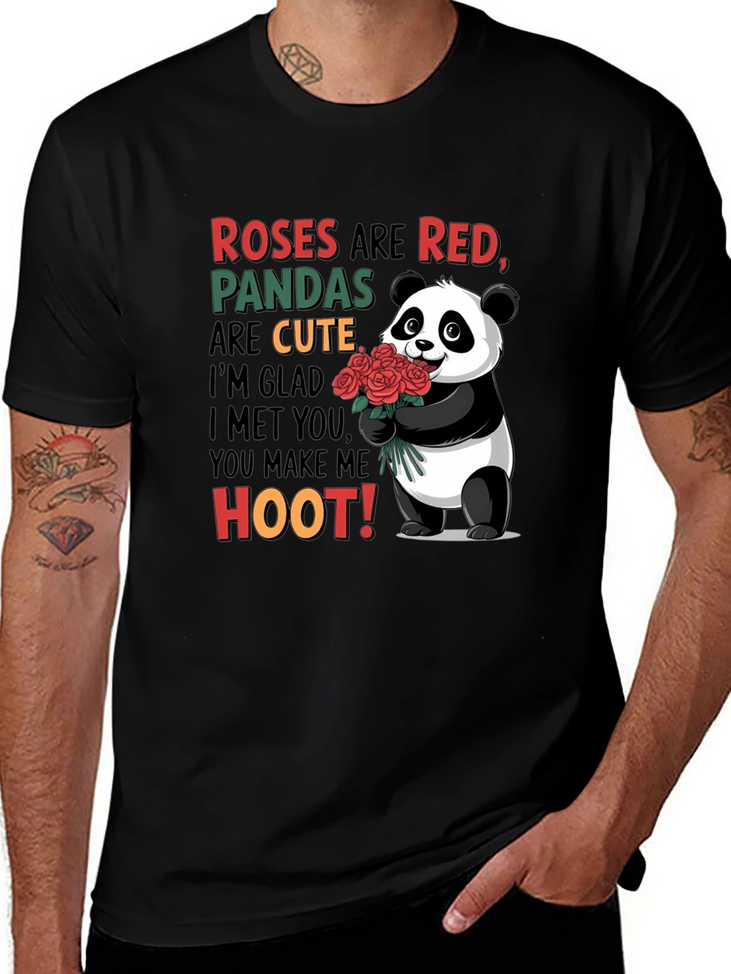 Roses Are Red Panda T-Shirt