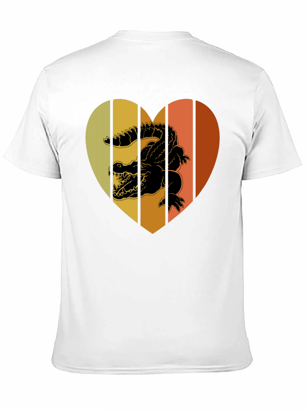 Retro Crocodile Heart T-Shirt