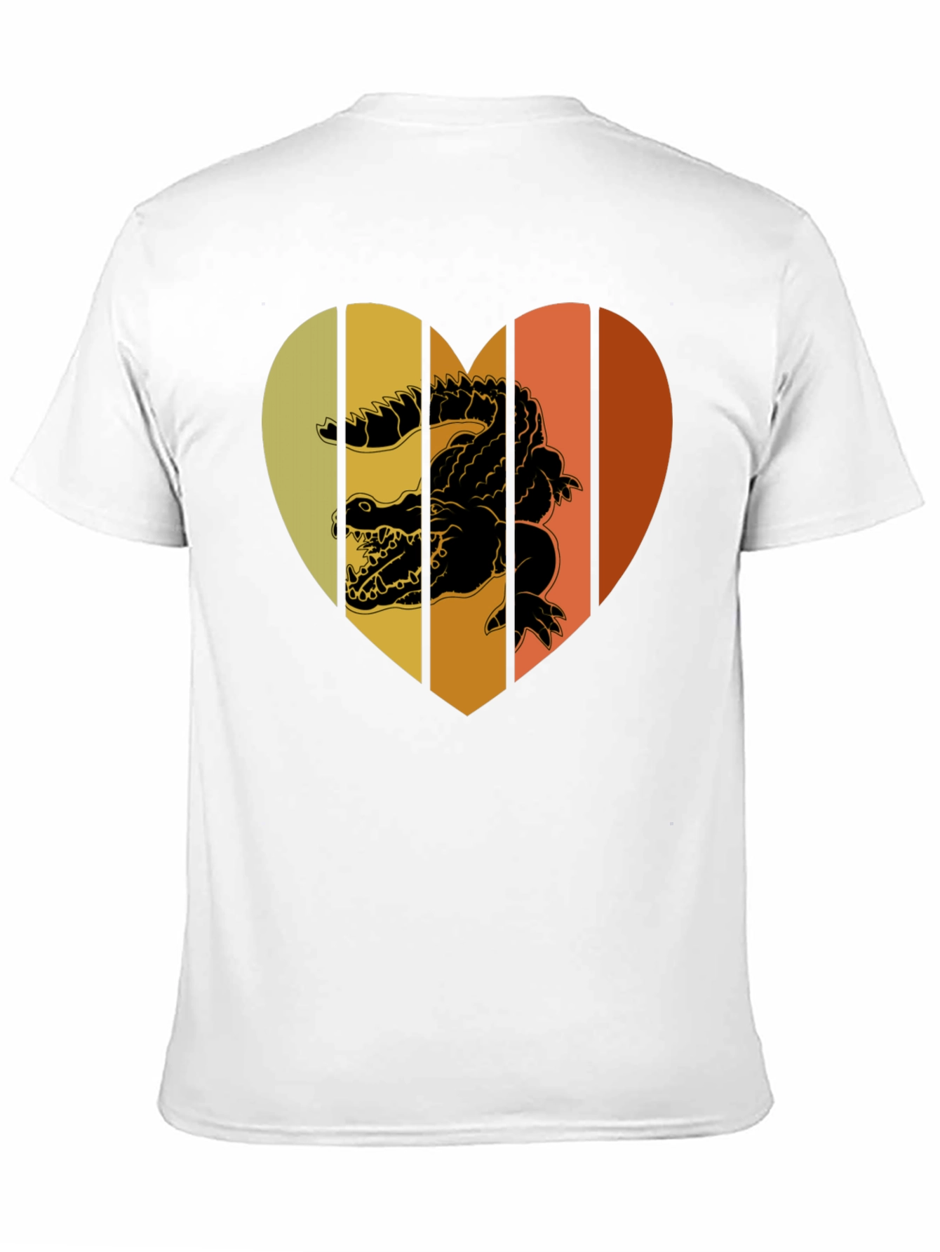 Retro Crocodile Heart T-Shirt