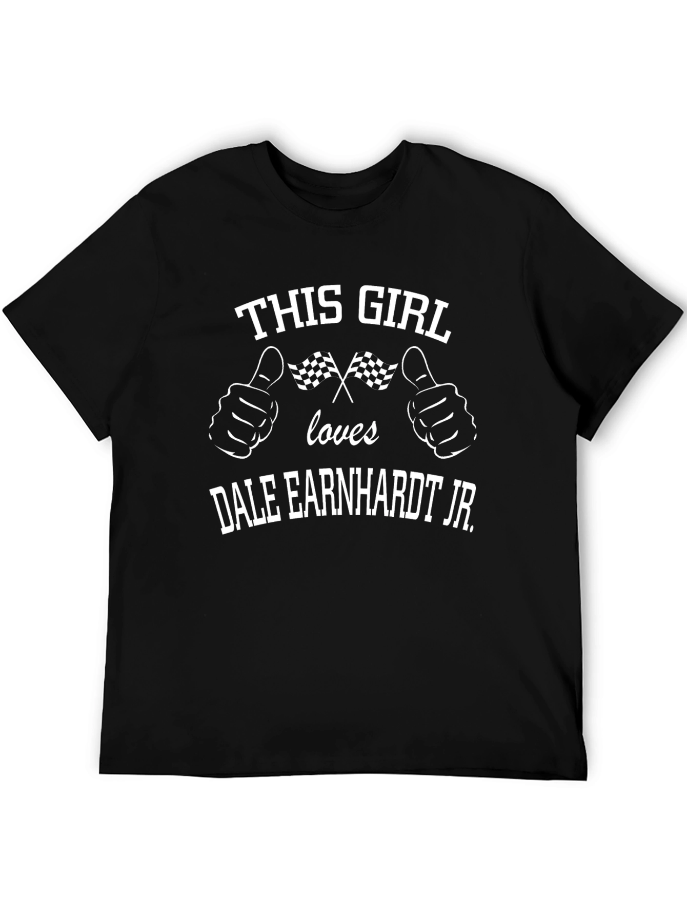 Dale Earnhardt Jr. Fan T-Shirt - This Girl Loves Racing