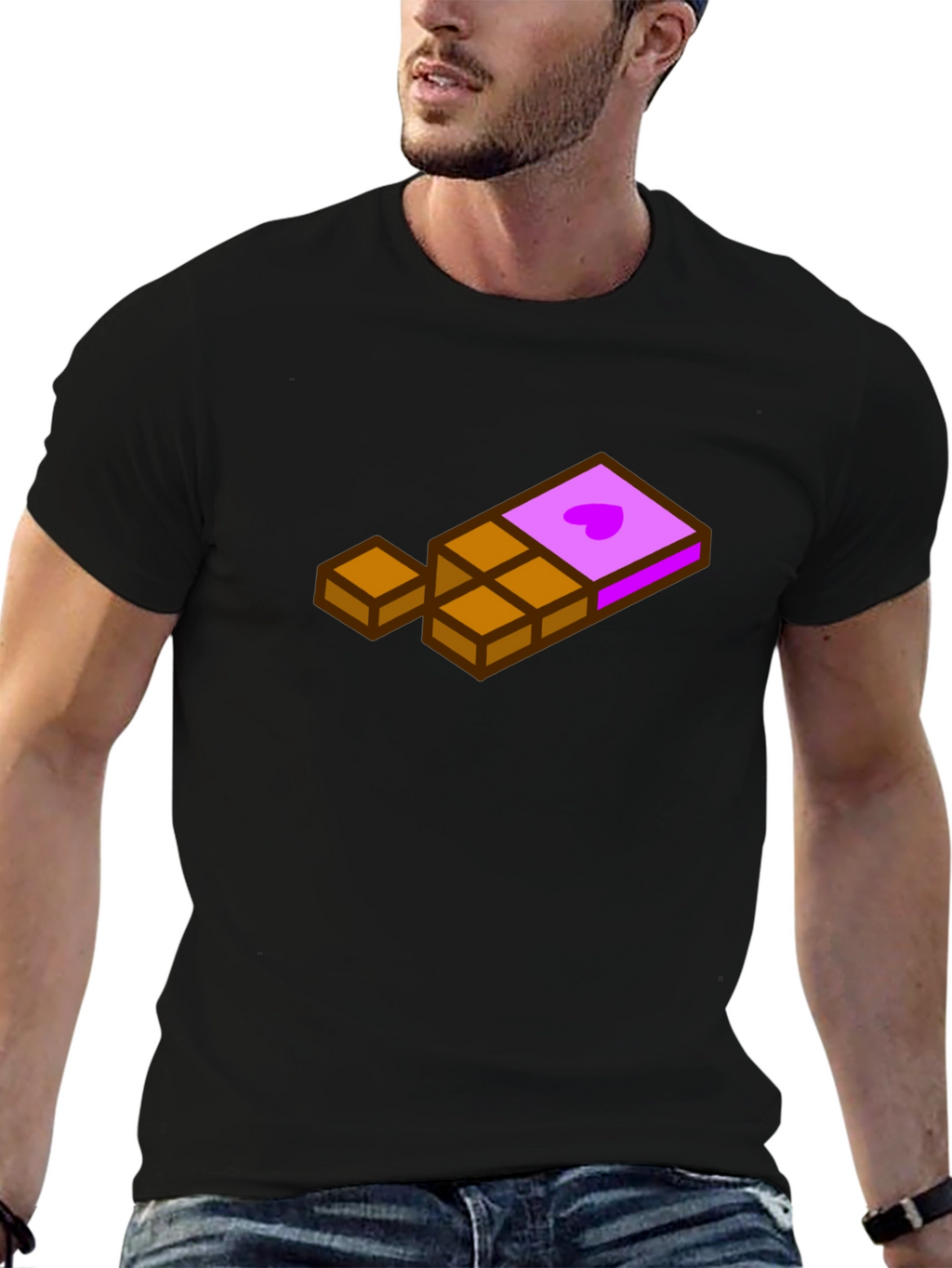 Chocolate Bar Graphic Tee - Sweet Treat Style
