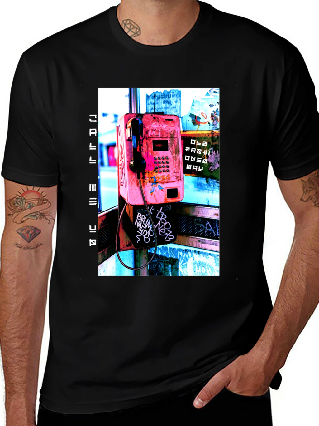 Retro Phone Booth Graphic Tee