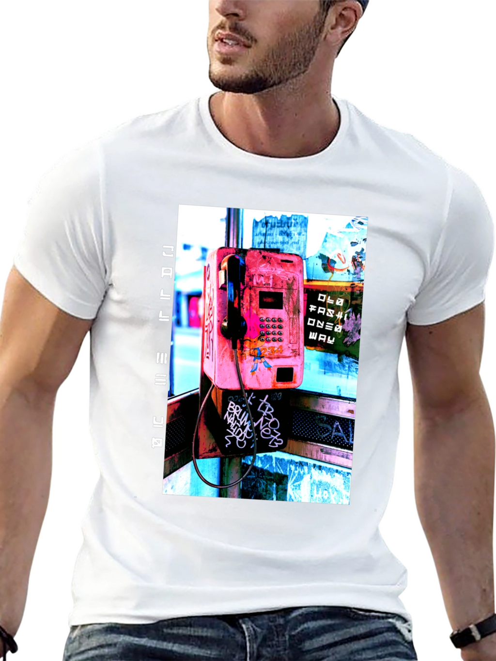 Retro Phone Booth Graphic Tee