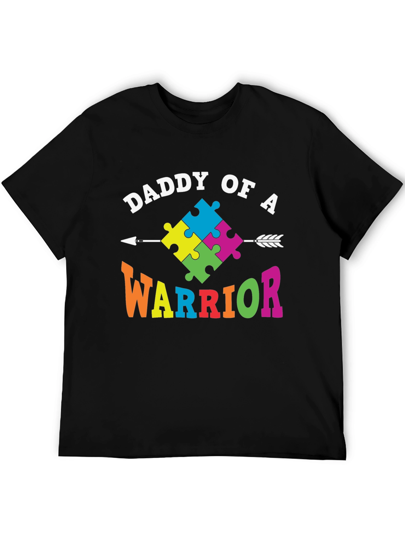 Daddy of a Warrior Autism Awareness T-Shirt