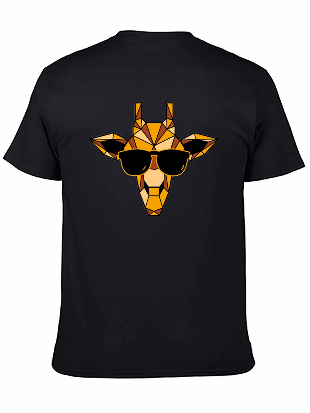 Cool Giraffe Graphic Tee - Black Casual Shirt