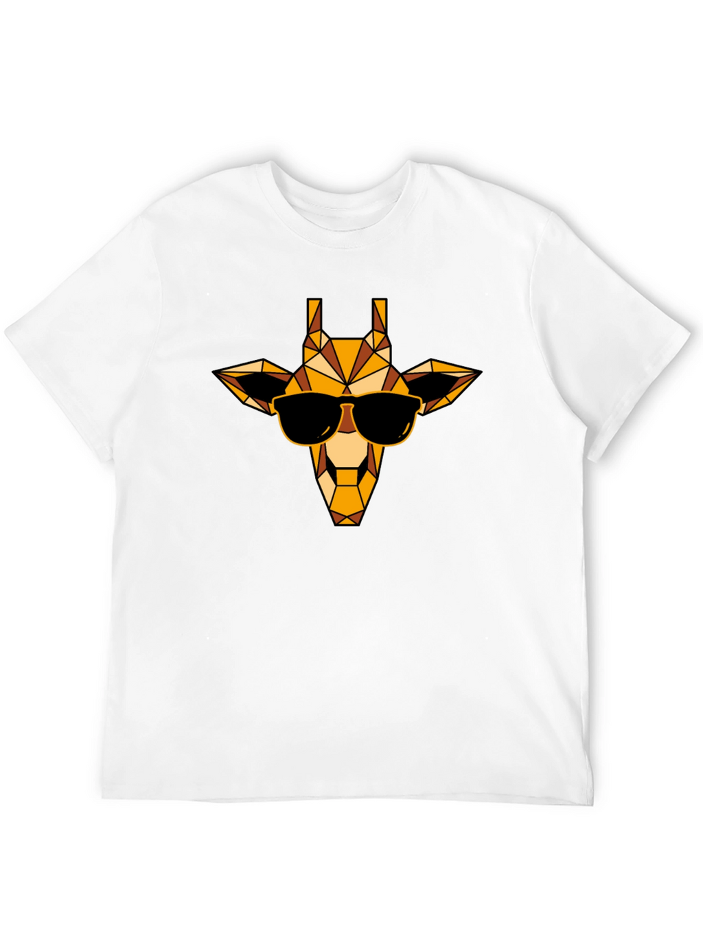 Cool Giraffe Graphic Tee - Black Casual Shirt