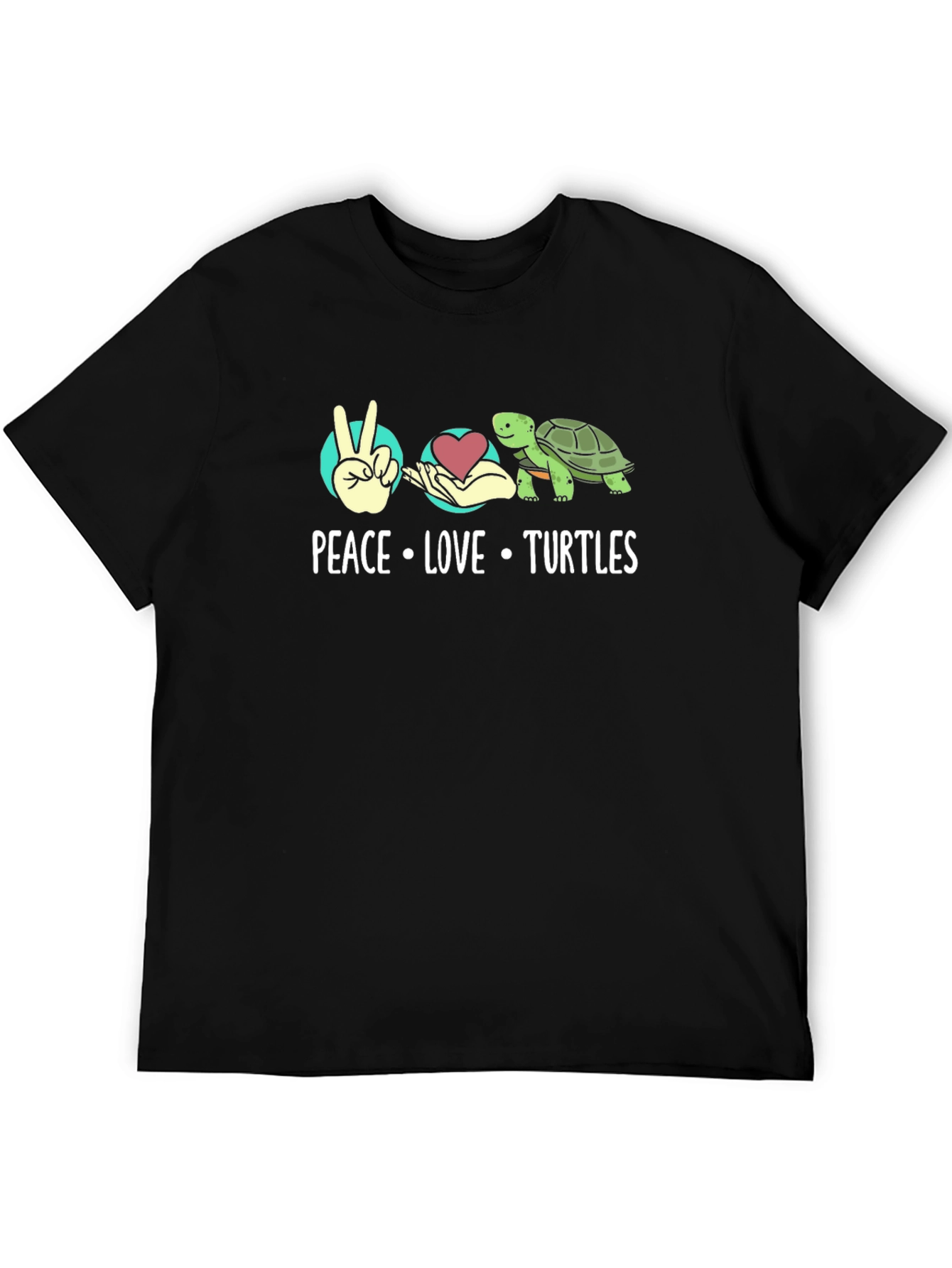 Peace Love Turtles Graphic T-Shirt