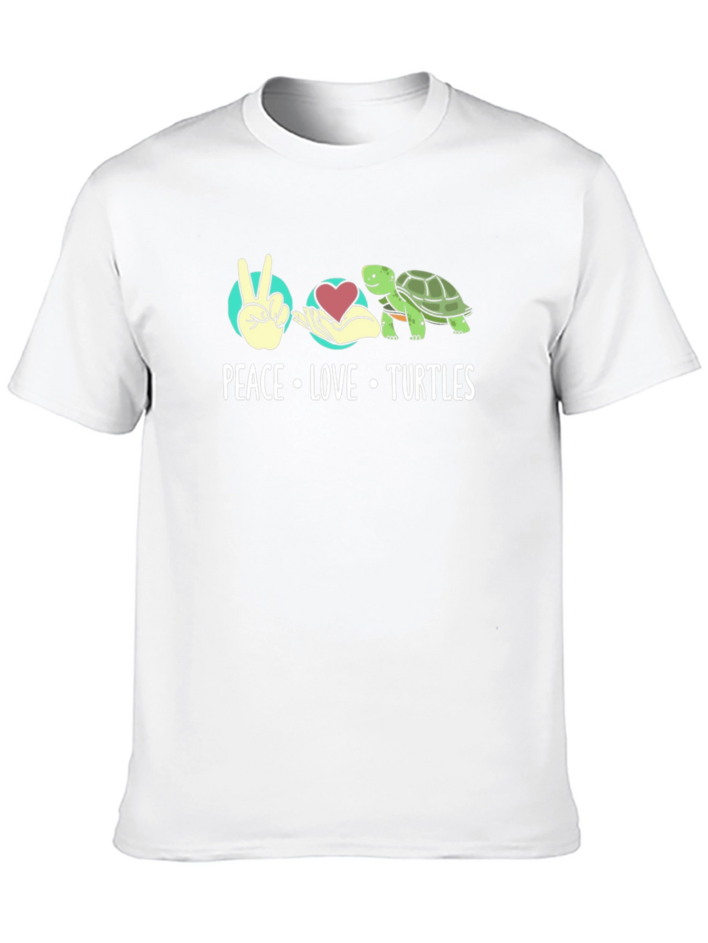 Peace Love Turtles Graphic T-Shirt