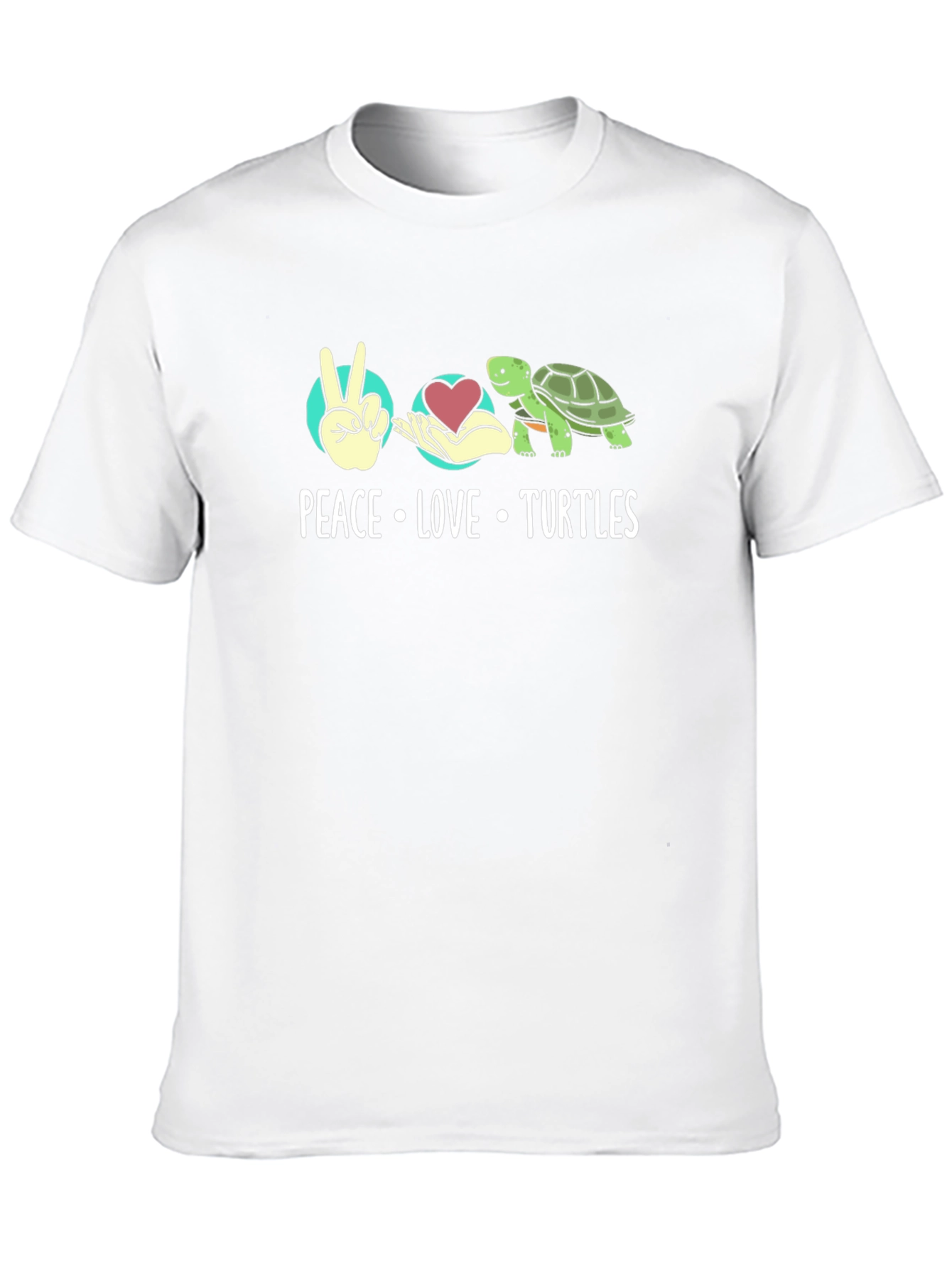 Peace Love Turtles Graphic T-Shirt