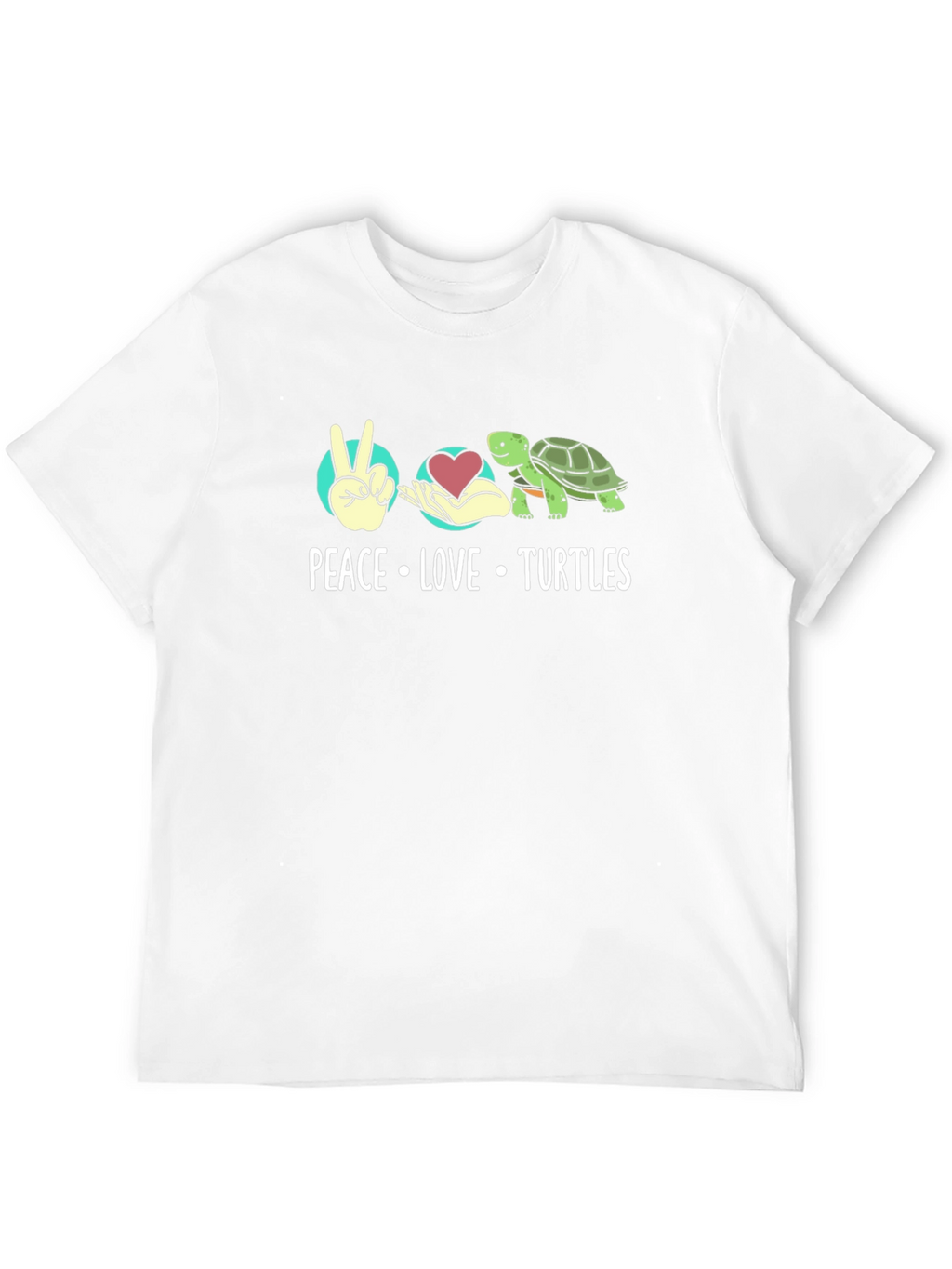 Peace Love Turtles Graphic T-Shirt