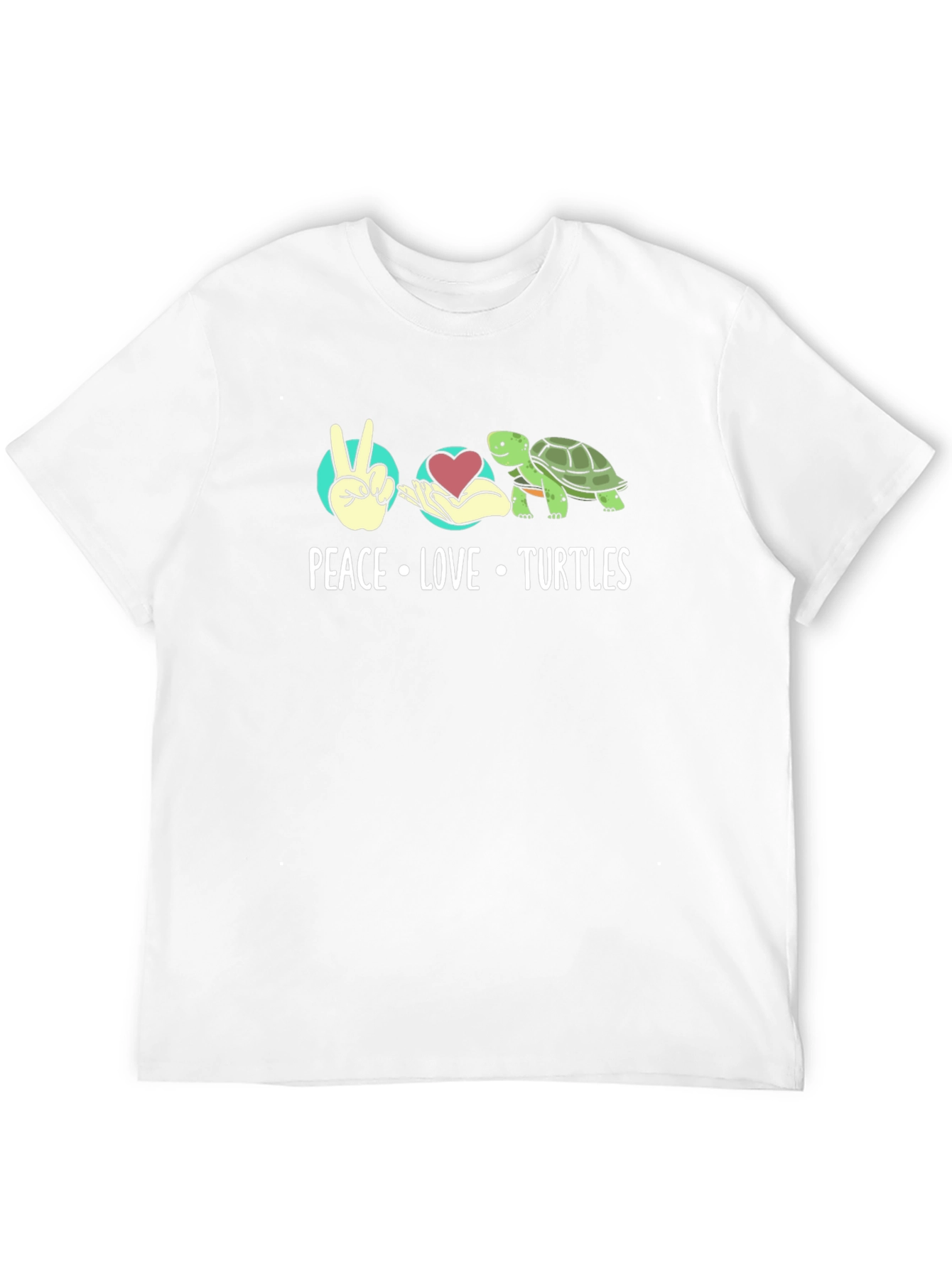 Peace Love Turtles Graphic T-Shirt