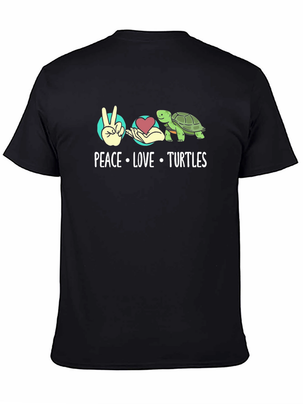 Peace Love Turtles Graphic T-Shirt