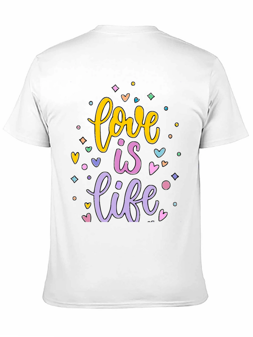 Love is Life Graphic T-Shirt - Black Cotton Tee
