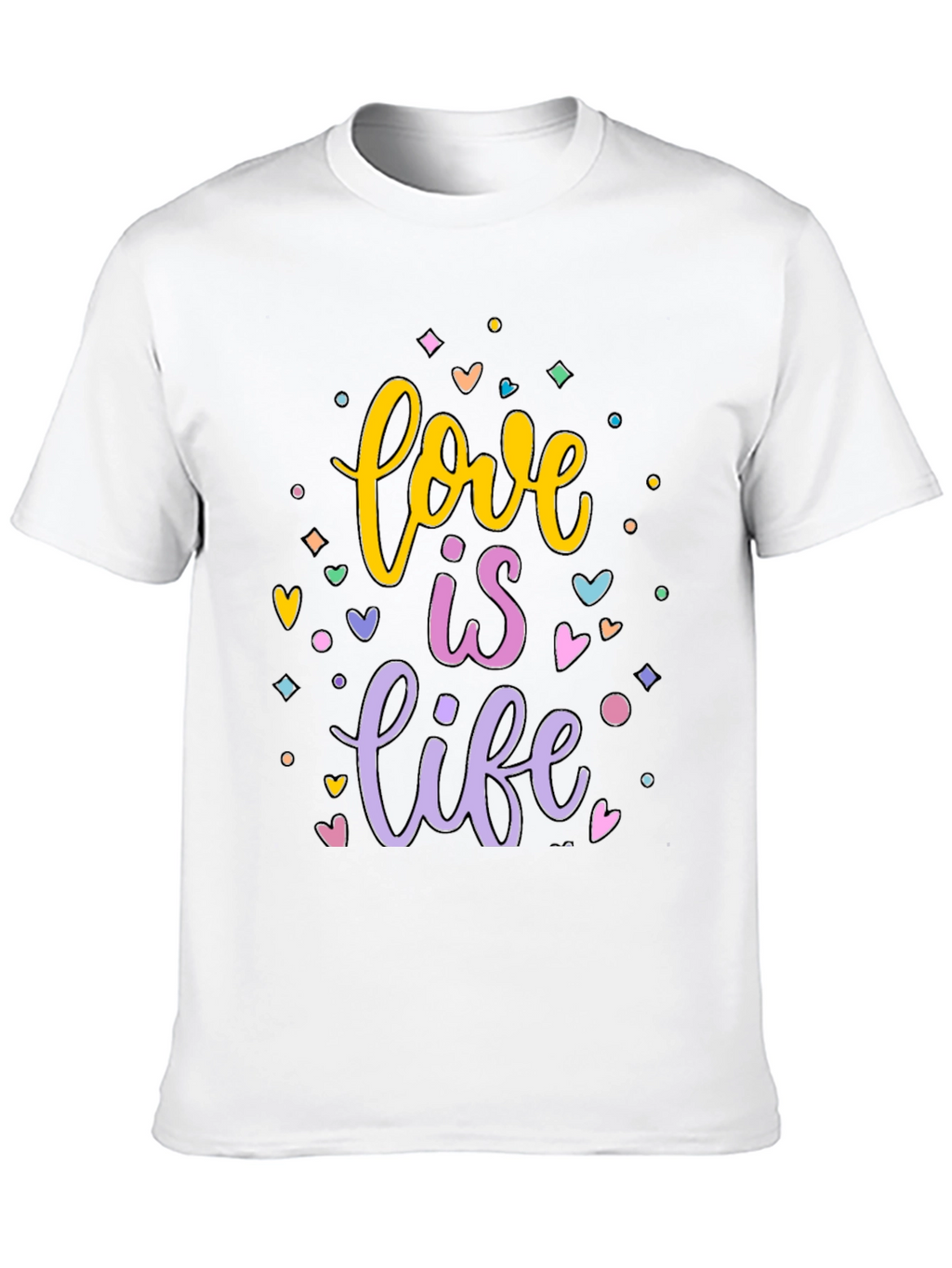 Love is Life Graphic T-Shirt - Black Cotton Tee