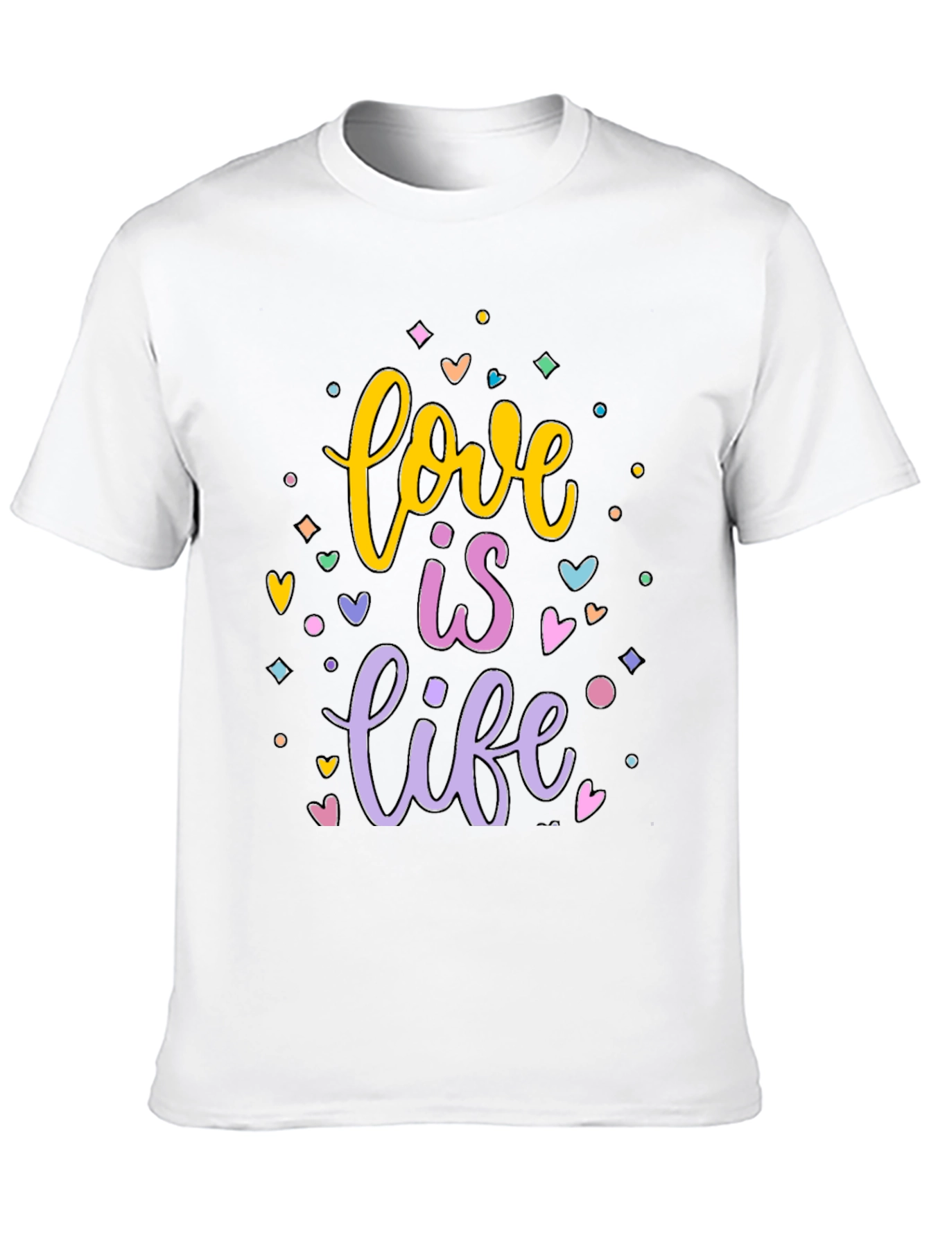 Love is Life Graphic T-Shirt - Black Cotton Tee